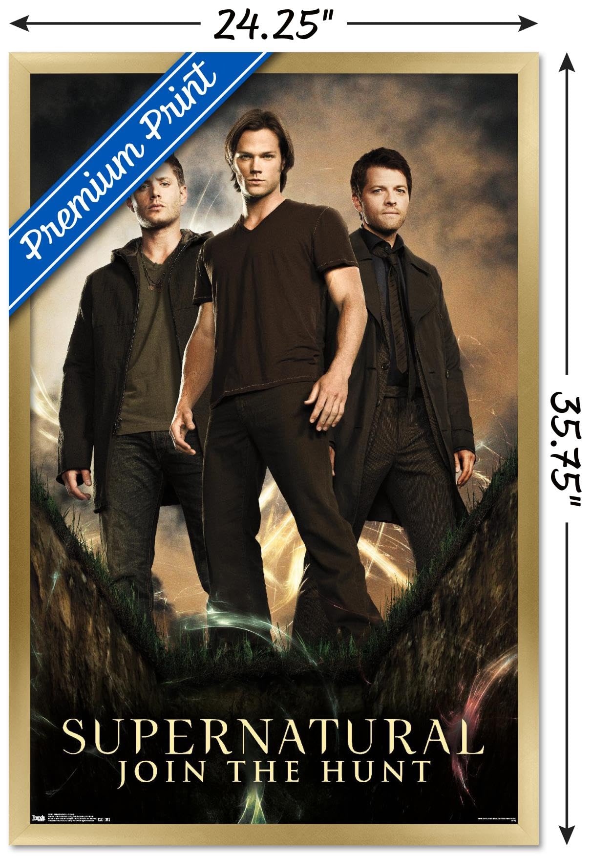 Trends International Supernatural - Group Wall Poster, 22.375'' X 34'', Gold Framed Version