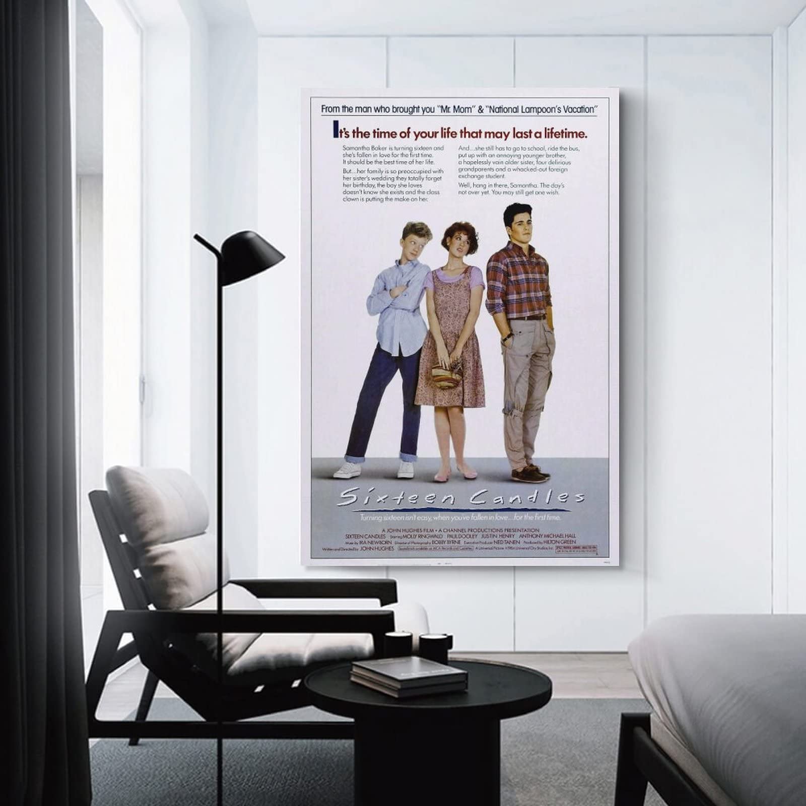 Sixteen Candles Movie Poster Canvas Art Poster And Wall Art Picture Print Modern Family Bedroom Decor Posters 12X18Inch(30X45Cm)