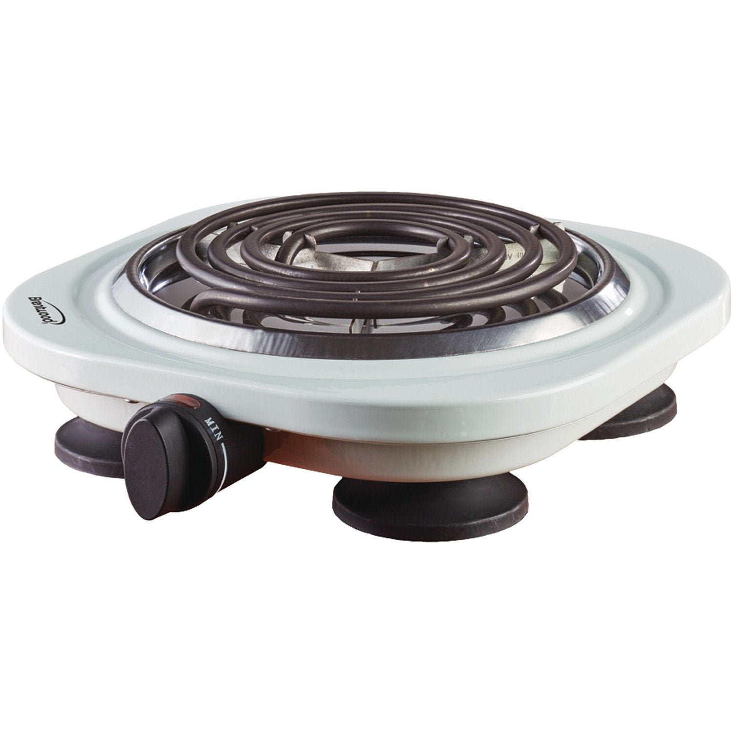 Brentwood Single Electric Burner 1000-Watt, White