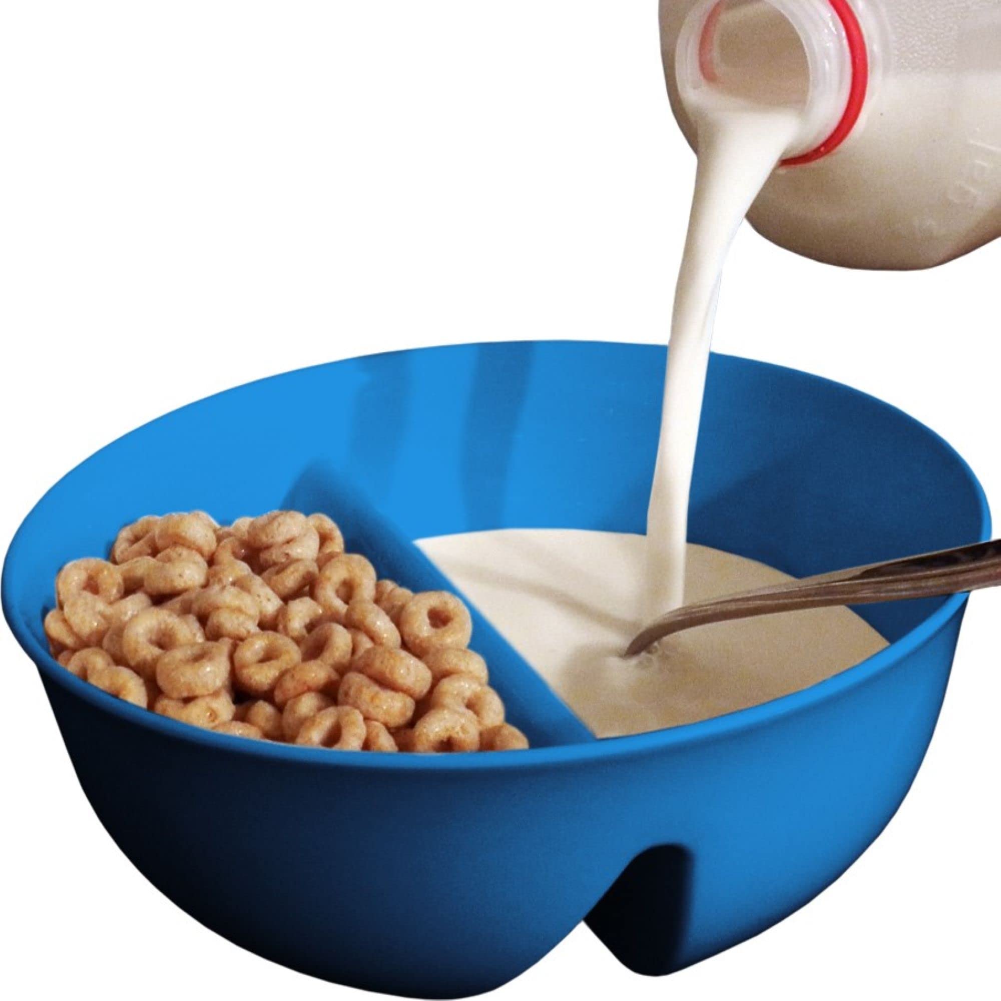 Just Crunch Anti-Soggy Cereal Bowl - Keeps Cereal Fresh & Crunchy | Bpa Free | Microwave Safe | Ice Cream & Topping, Yogurt & Be