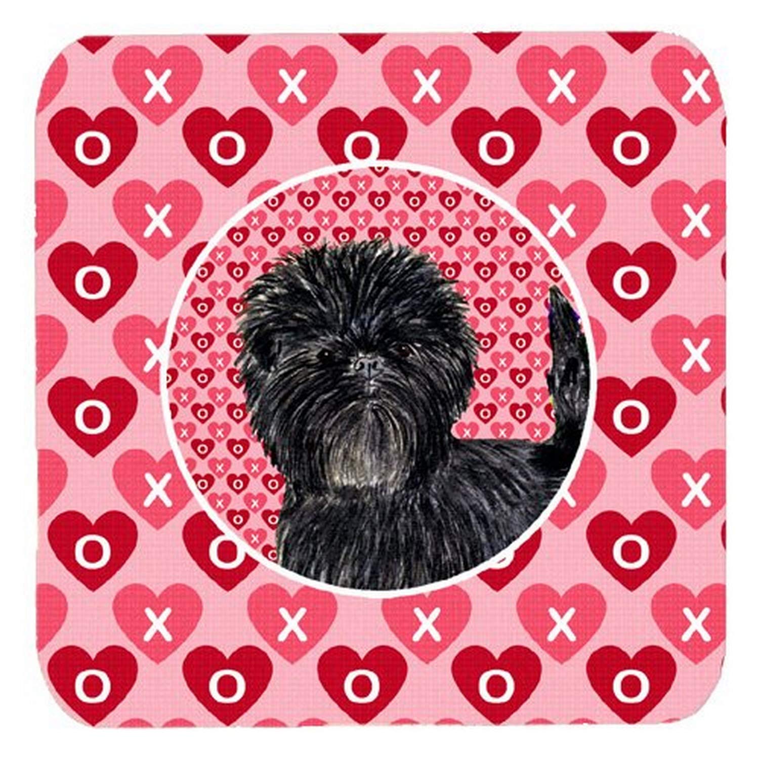 Carolines Treasures Affenpinscher Foam Coasters (Set of 4), 3.5 H x 3.5 W, Multicolor