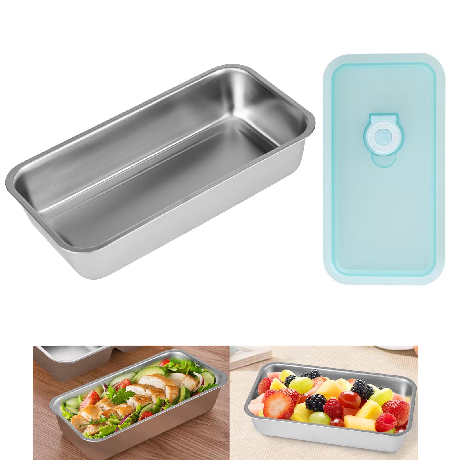 Obfuscate Stainless Steel Snack Containers,Reusable Snack Containers with Lids,Snack Box and Lunch Container for Office and Trav