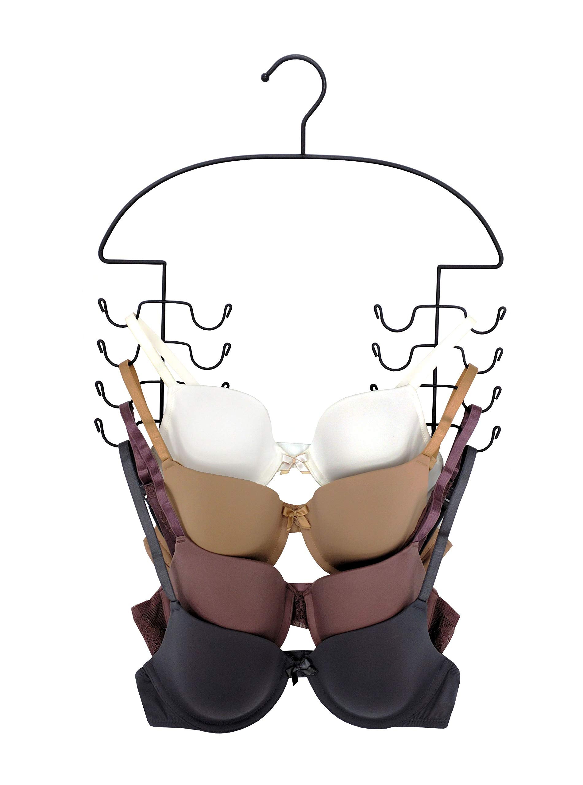 Dr . Organizer 2 Pc Set, Tank Top Closet Organizer Hangers - Black Steel, Usa Patented (8200), 2 Count (Pack Of 1)