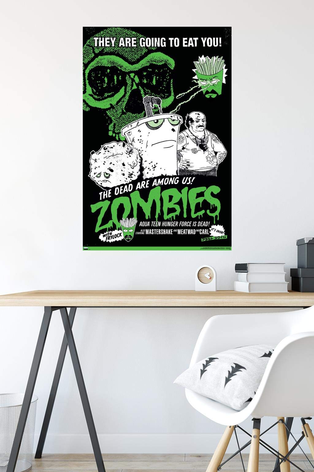 Trends International Aqua Teen Hunger Force - Zombies Wall Poster, 22.37'' X 34.00'', Premium Unframed Version