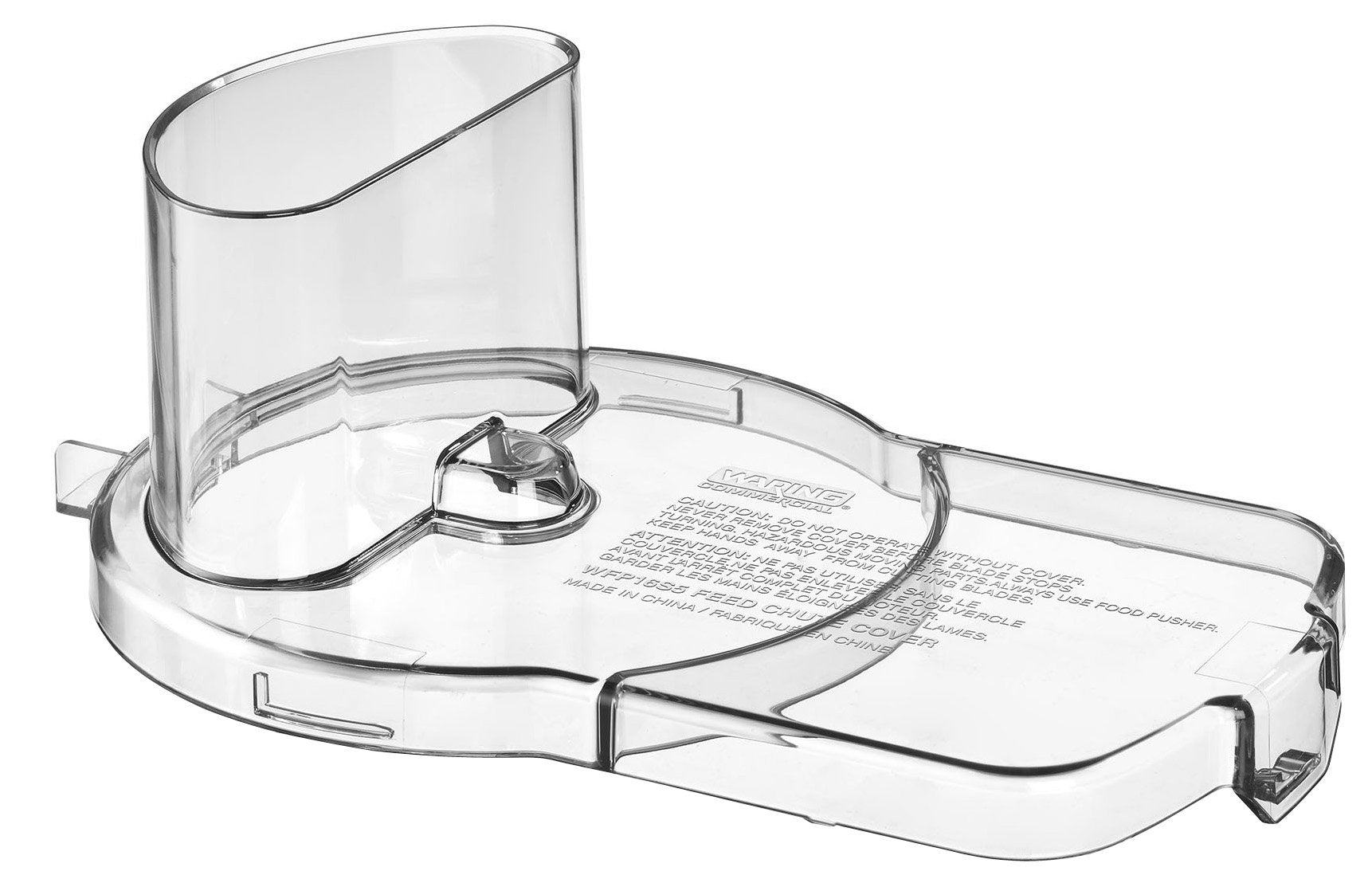 Waring Commercial WFP16S5 Food Processor Continuous Feed Chute Lid Clear, 6.7 x 4 x 10.4 inches