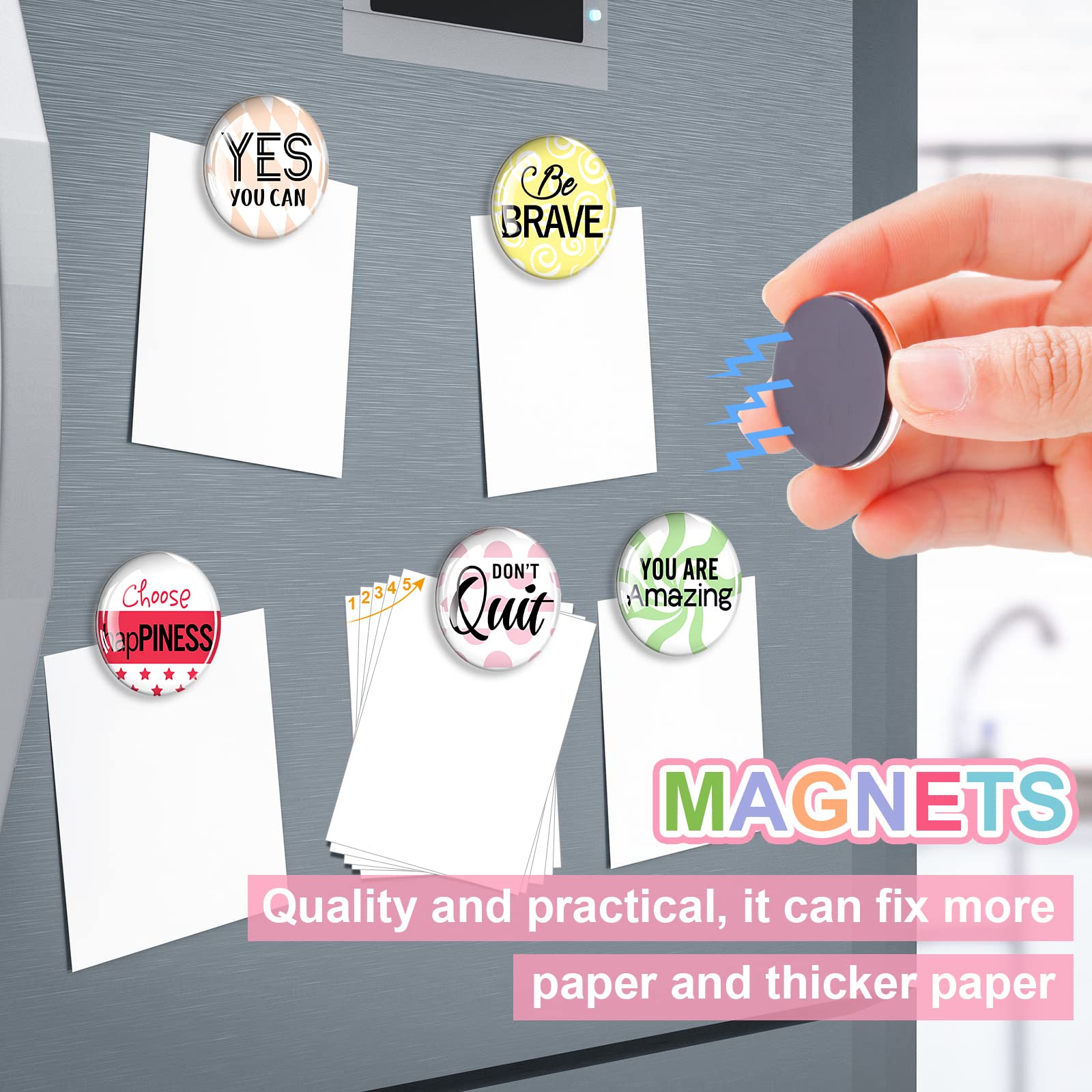 10 Pieces Inspirational Fridge Magnets Motivational Quote Magnets Glass Refrigerator Whiteboard Magnets For Classroom Office Hom