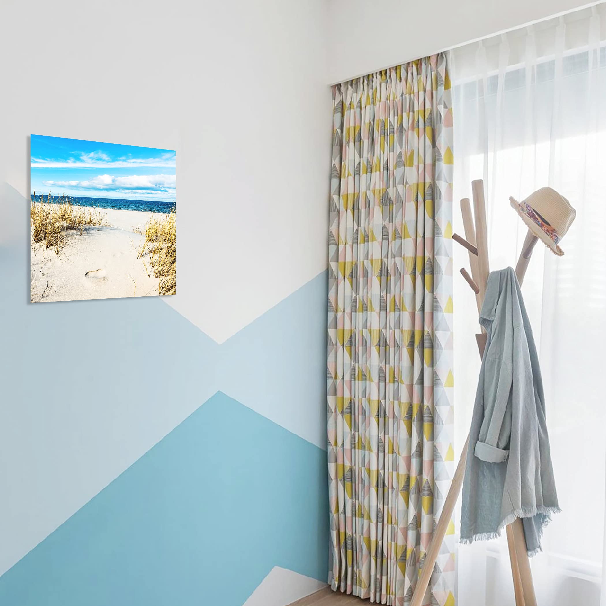 Beach Pictures Wall Art For Bathrooms Canvas Framed Seacoast Theme Wall Decor For Bedroom Modern Bathroom Coastal Pictures Wall