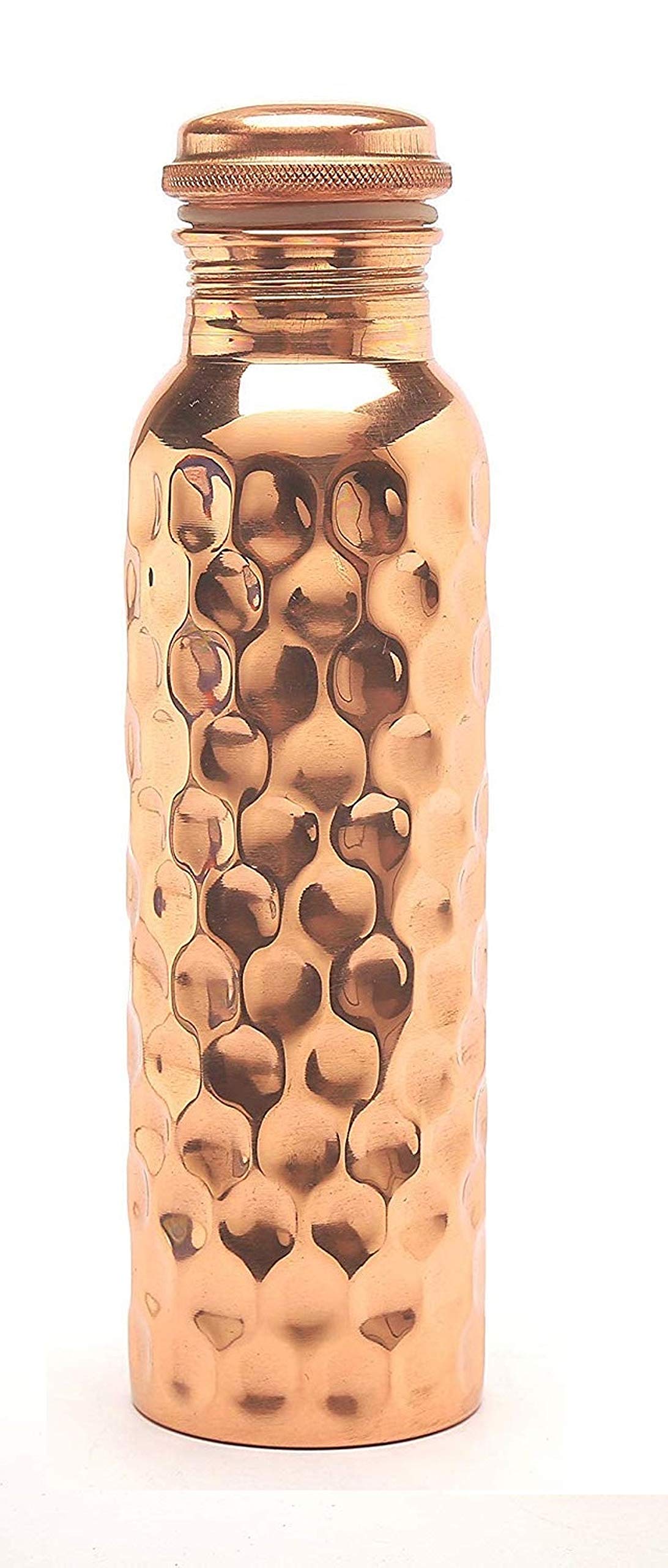 Imago Copper Water Bottle, 1L, Set Of 1, Brown, 1000 Milliliters