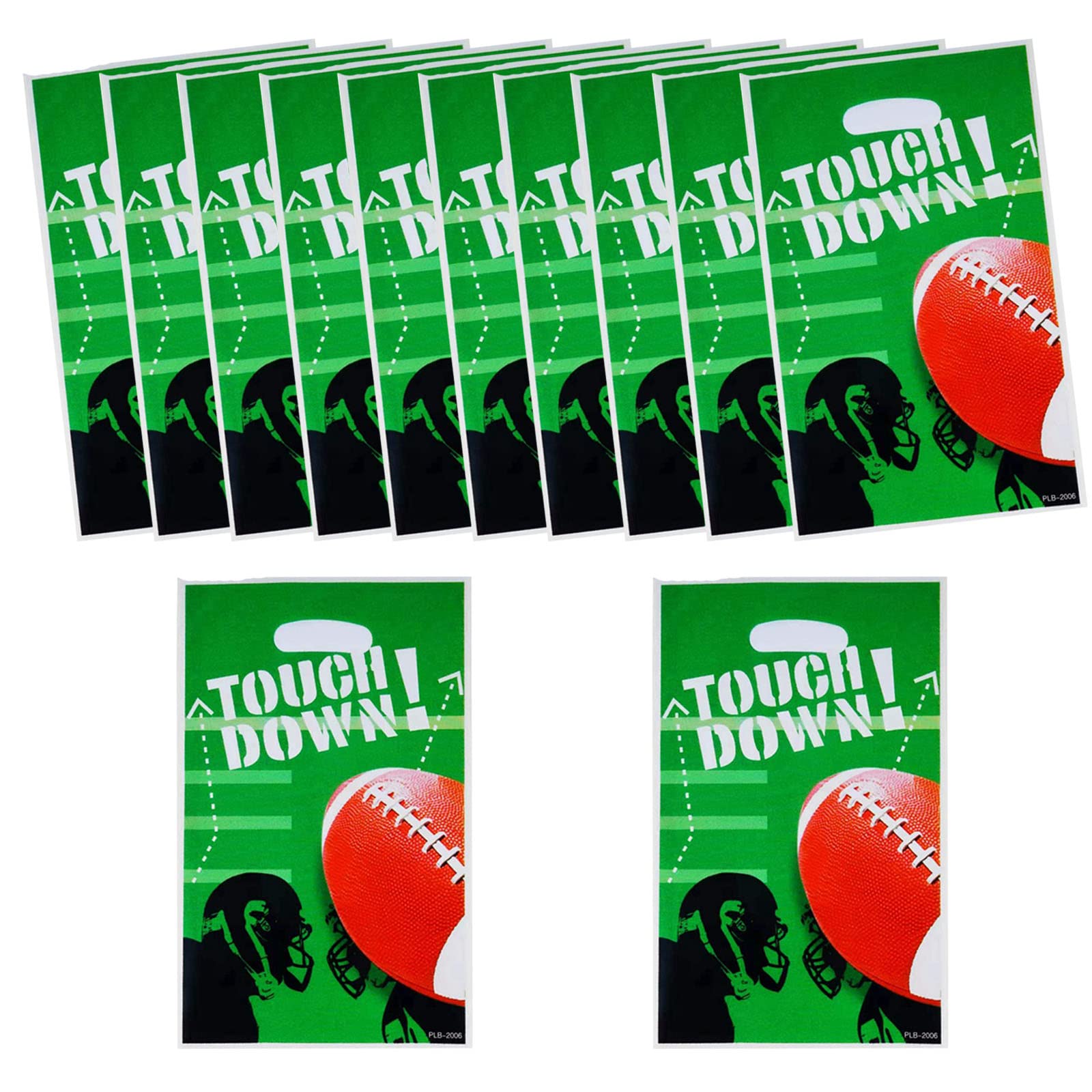 Allpick 30Pcs Football Party Favors Bags Rugby Treat Candy Bags For Kids Birthday Football Theme Party
