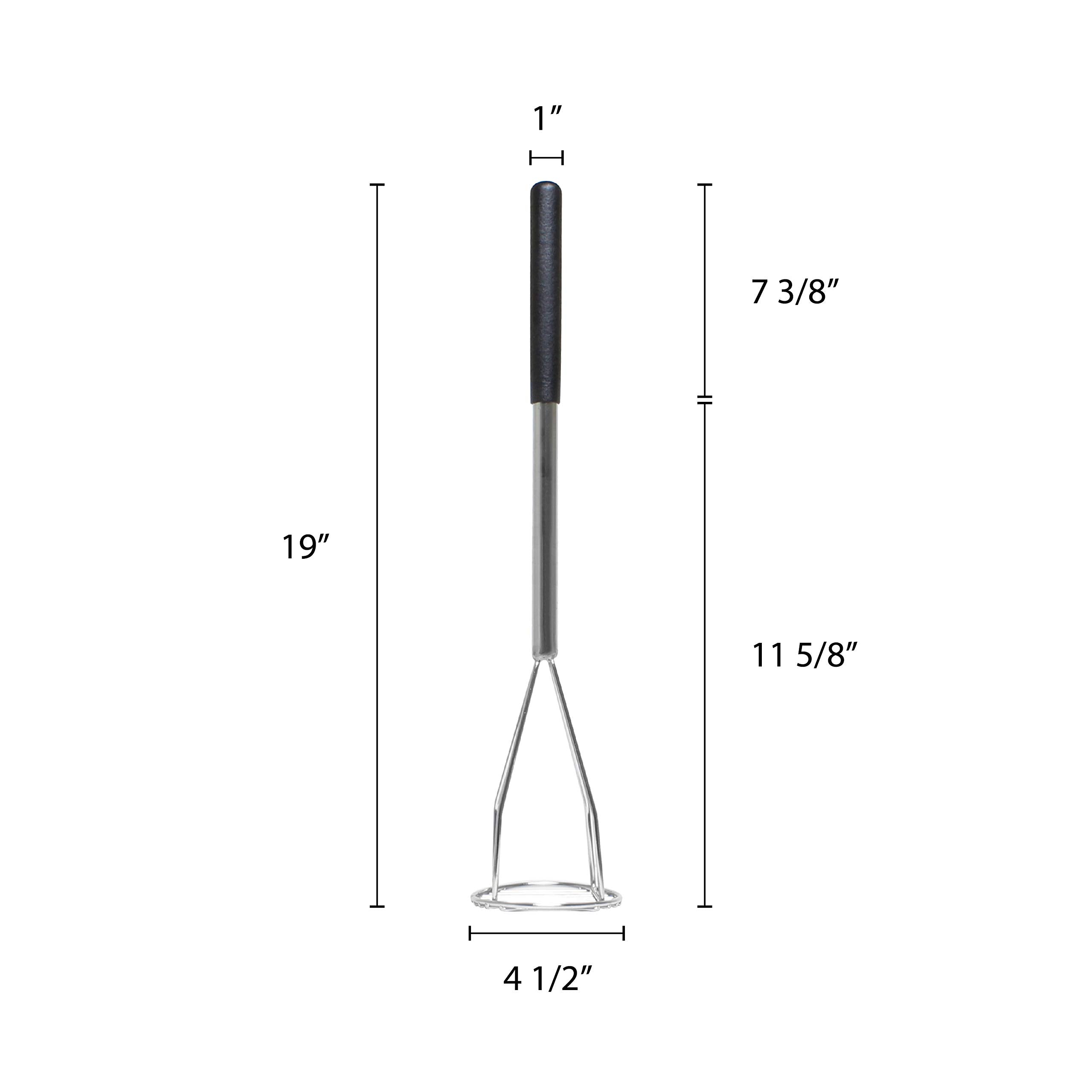 Thunder Group Potato Masher, 18-Inch, Chrome Plated