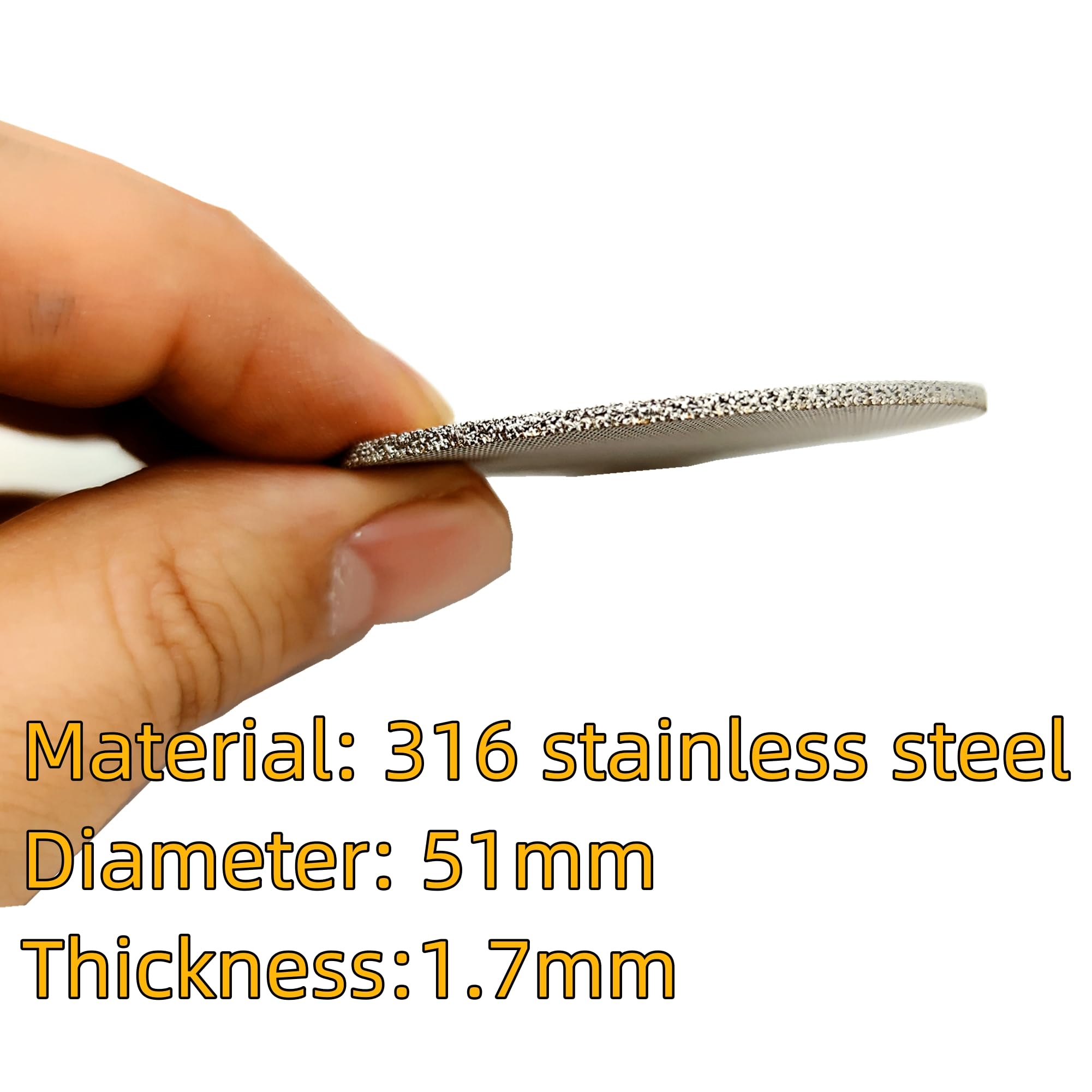 Ruilida Espresso Puck Screen 51Mm, Reusable 1.7Mm Thickness 150M 316 Stainless Steel Professional Barista Coffee Filter Mesh Pla