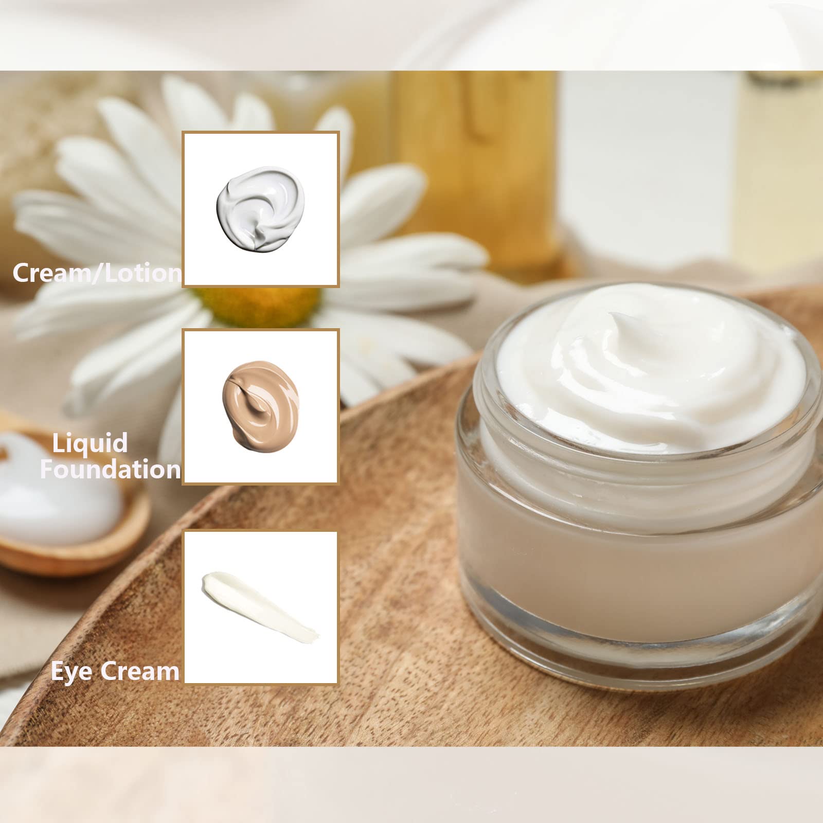 Lil Ray 1 Oz Round Transparent Glass Jar With Inner Liners And Gold Lid (12Pcs)