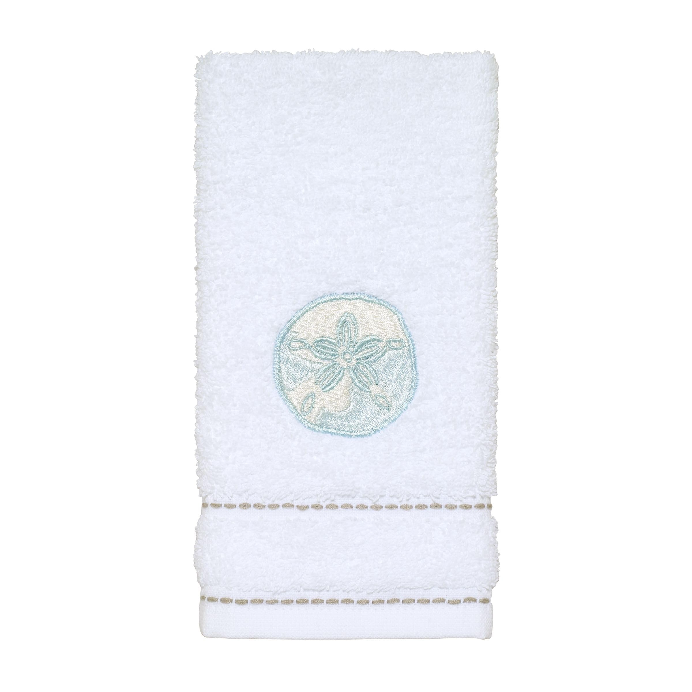 Avanti Linens - Fingertip Towel, Soft & Absorbent Cotton, Farmhouse Inspired Bathroom Decor (Farmhouse Shell Collection)
