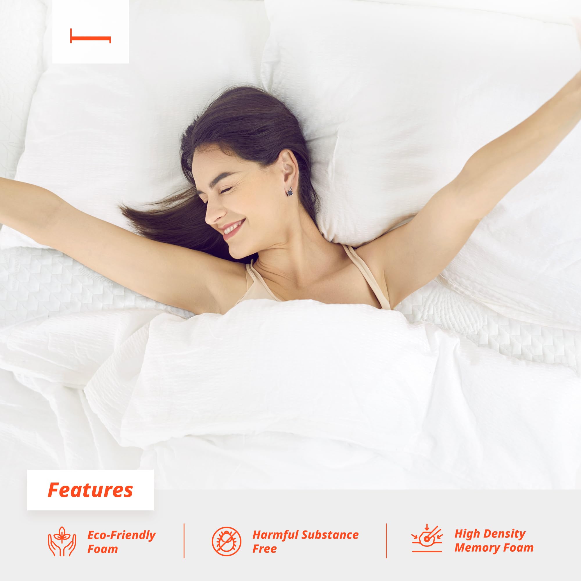 PrimaSleep 10 Inch Wave Gel Infused Memory Foam Mattress Gray (Twin)