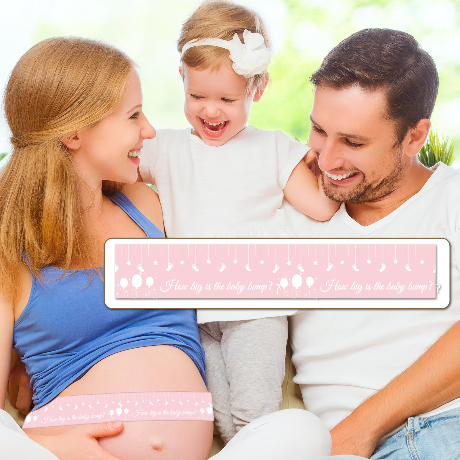 Baby Shower Games For Girl Gender Neutral How Big Is Mommys Belly Tape 150 Feet Measure Baby Bump Tape Measuring Tape Pregnant B