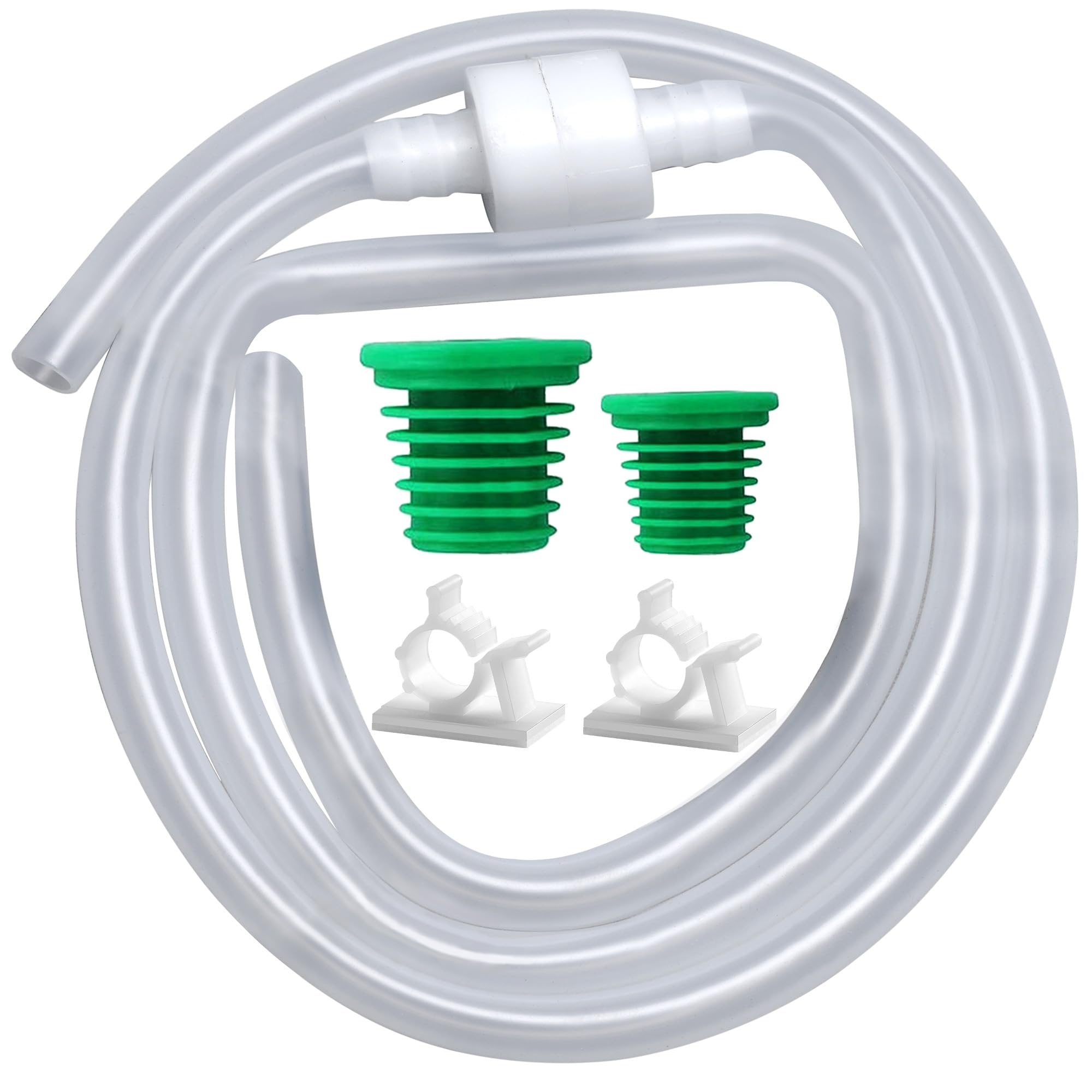 Soap Dispenser Extension Tube Kit With Upgraded Check Value, 47'' Under Counter Soap Dispenser Tube For Kitchen Sink, Fit Most S