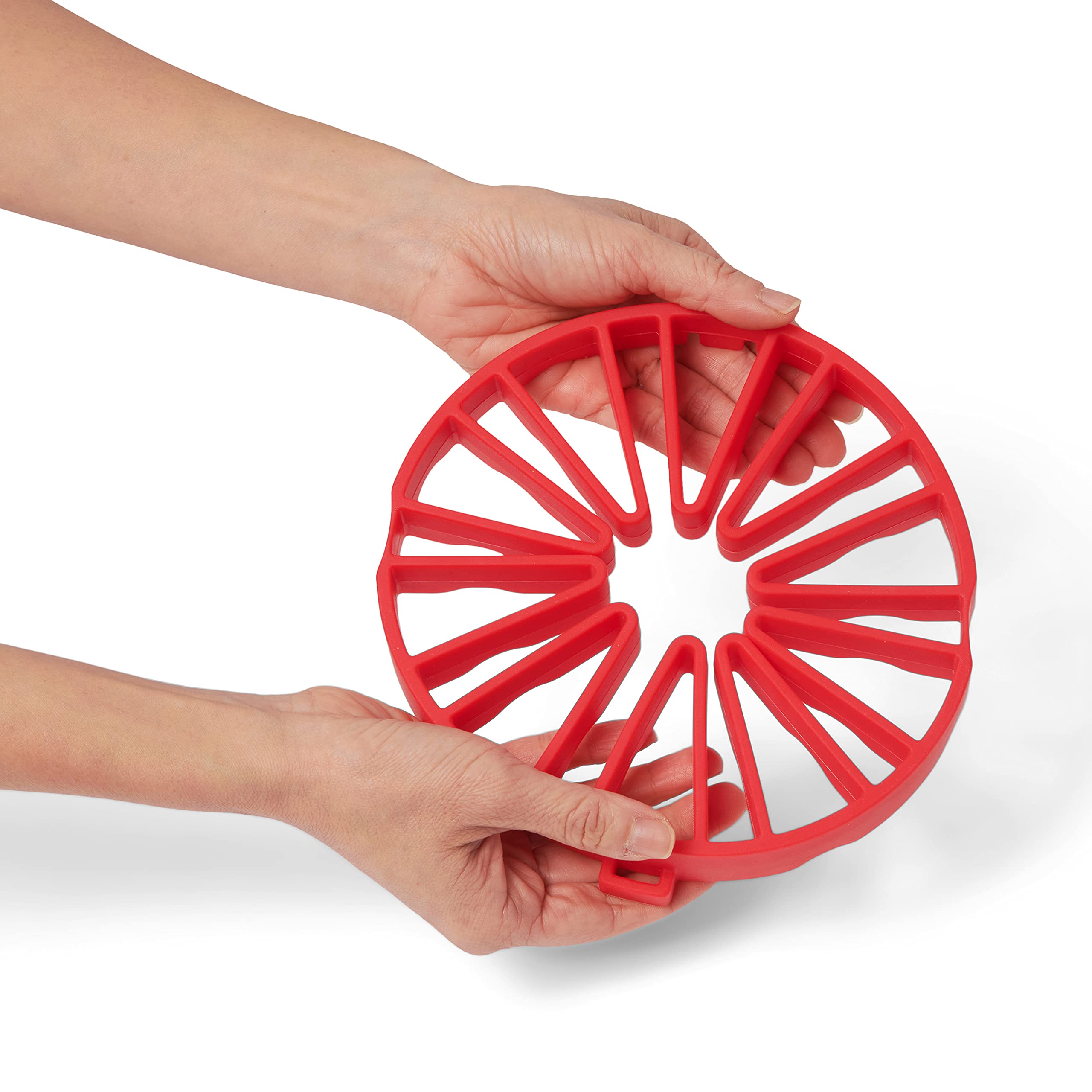 Cuisipro Silicone Dual Cooking Trivet, 7.5 X 7 X 1In, Red