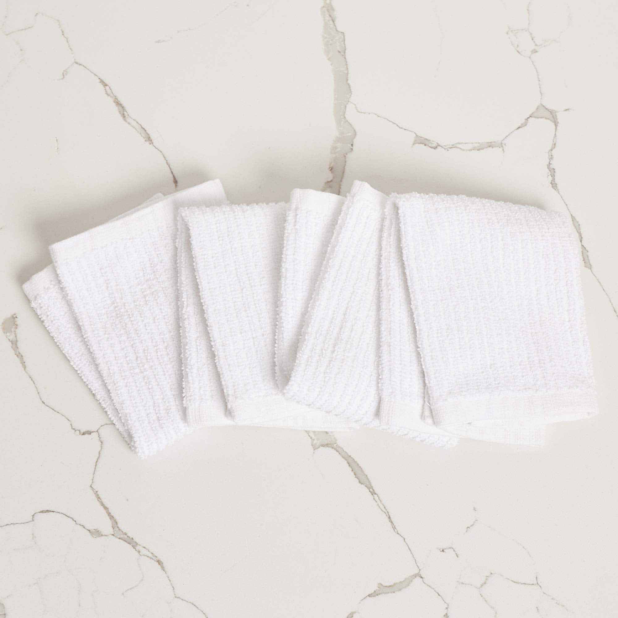 Bar Mop Cleaning Kitchen Dish Cloth Towels,100% Cotton, Machine Washable, Everyday Kitchen Basic Utility Bar Mop Dishcloth Set O
