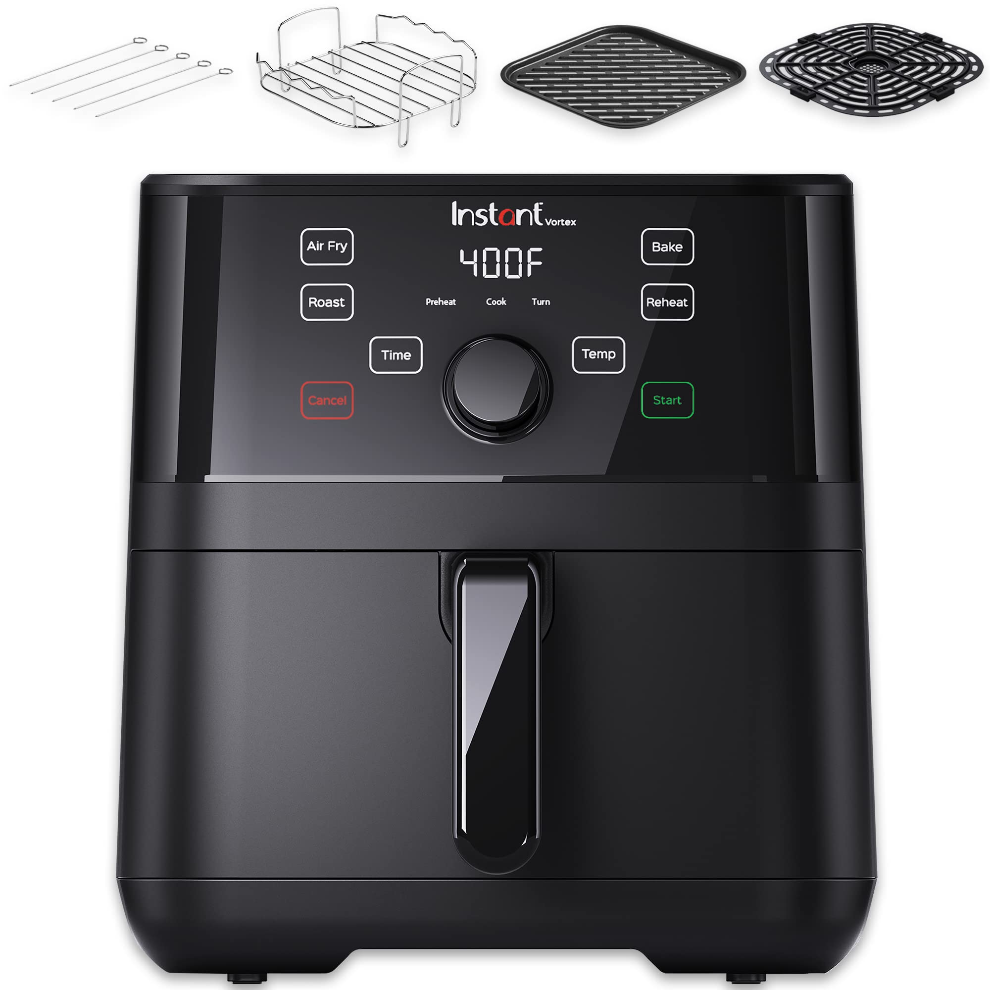 Instant Pot Vortex 5.7QT Air Fryer With Accessories, Custom Smart Cooking Programs, 4-in-1 Functions that Crisps, Roasts, Bakes 