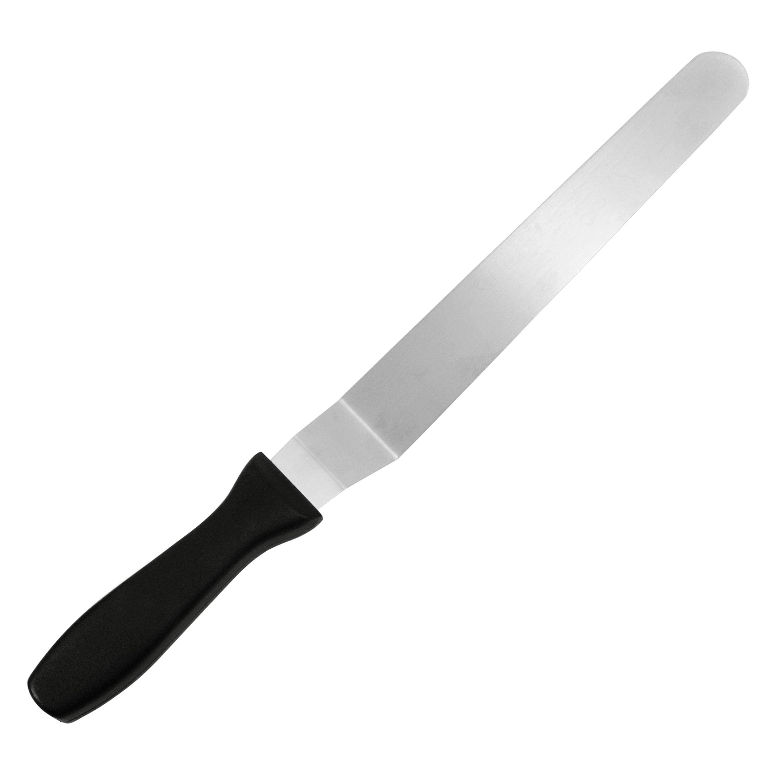 Fat Daddio'S Spatula, 10 Inch, Offset, Black, Silver