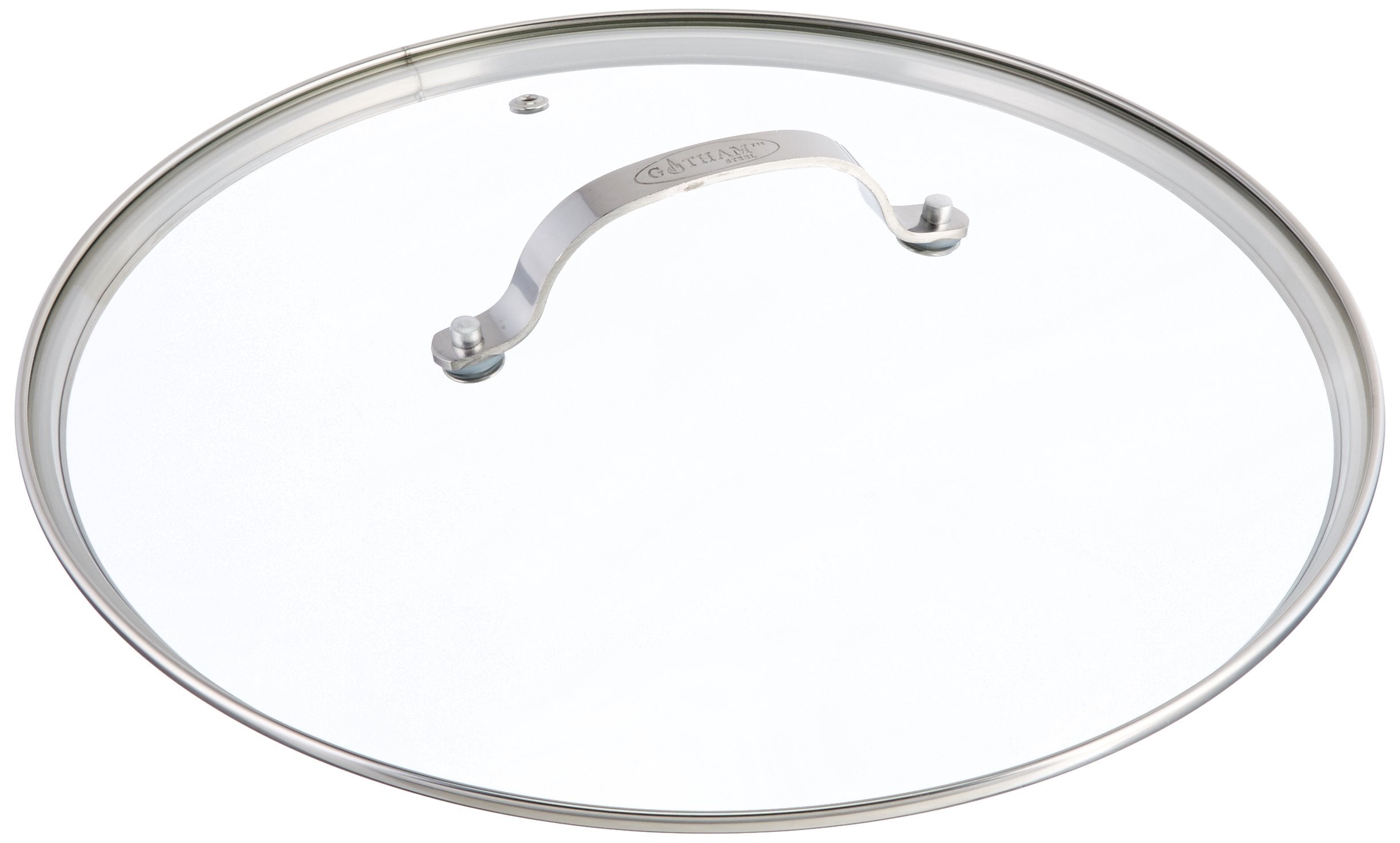 Gotham Steel Clear Tempered Glass Vented Lid - Prevents Pots And Pans From Messy Spillovers (12.5-Inch Lid)