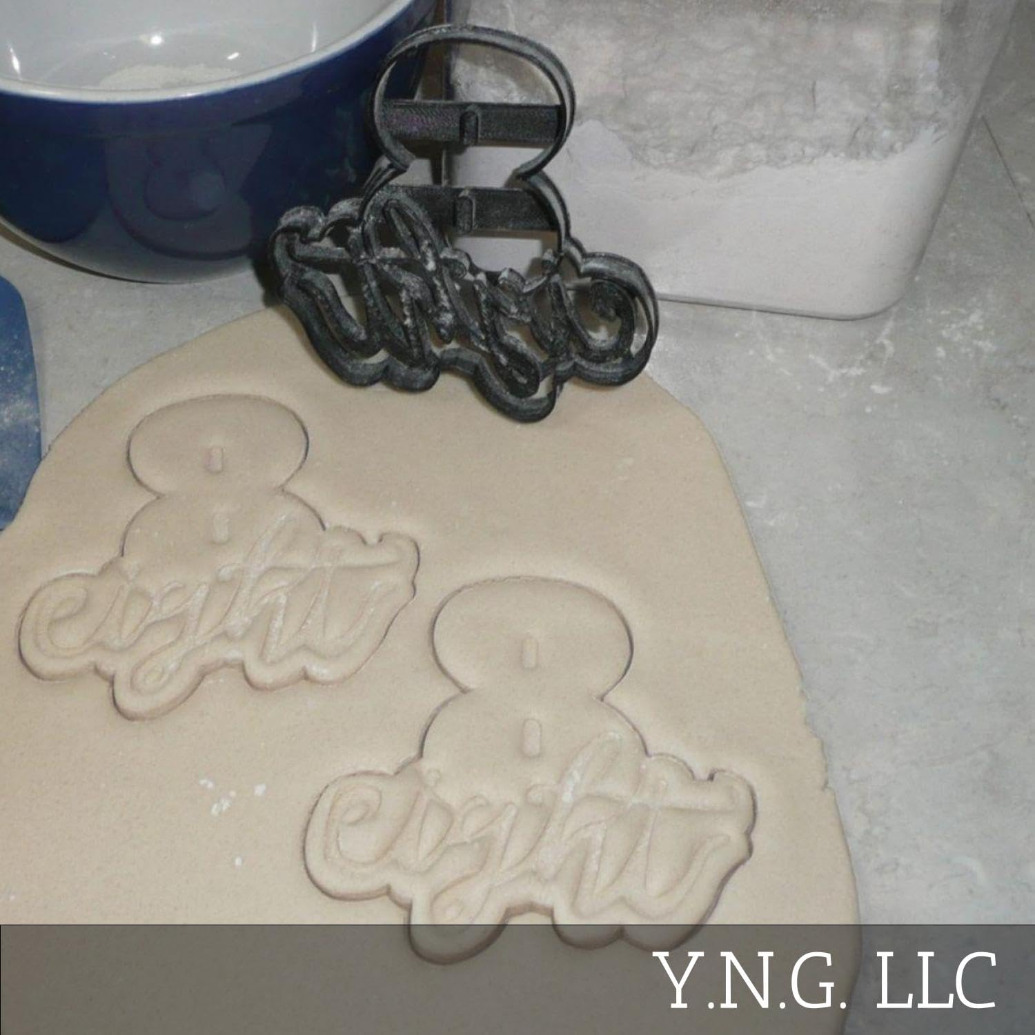 Number Eight 8 With Word Birthday Anniversary Party Age Detailed Cookie Cutter Made In Usa Pr2409