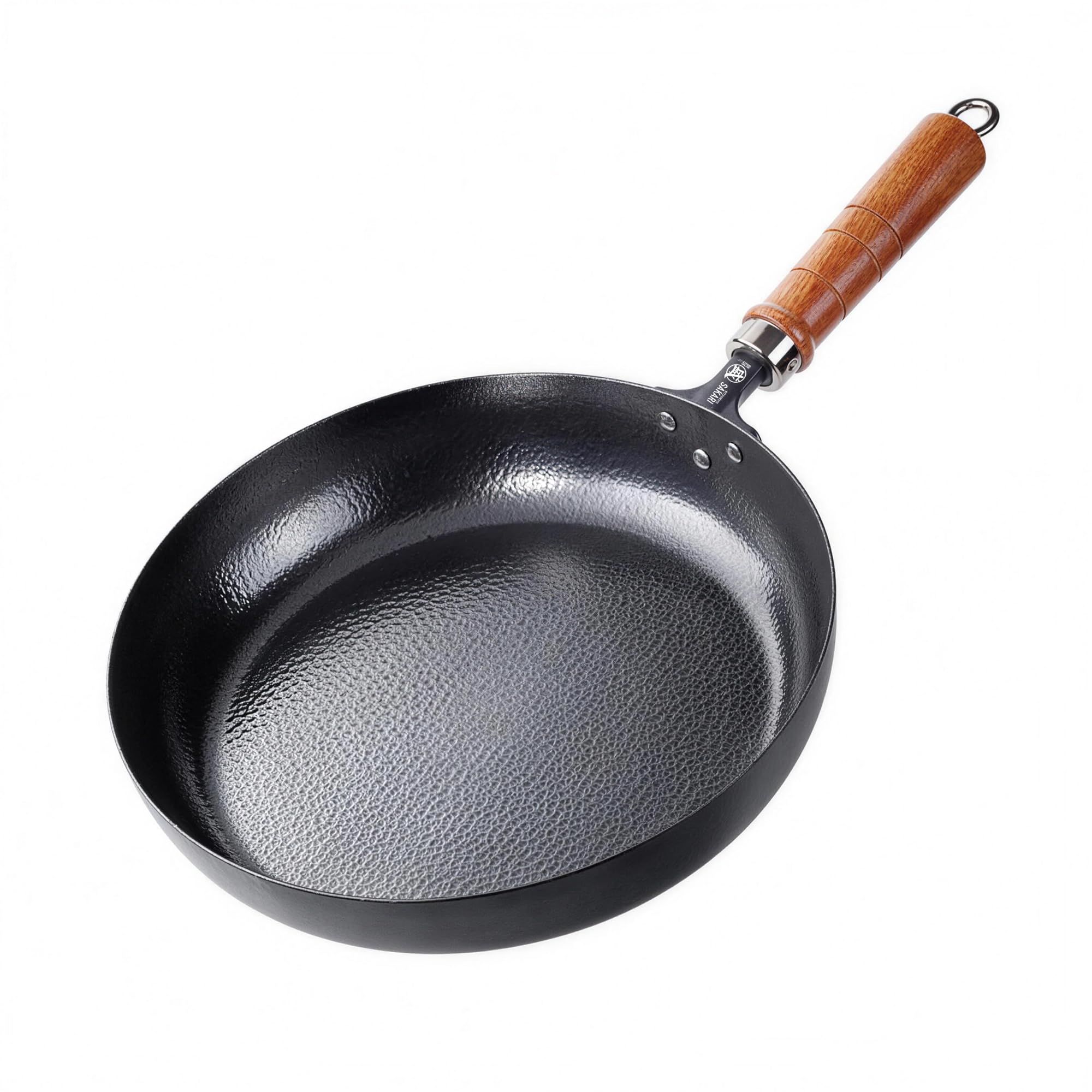 MITSUMOTO SAKARI 10Inch Japanese Iron Skillet, Flat Bottom