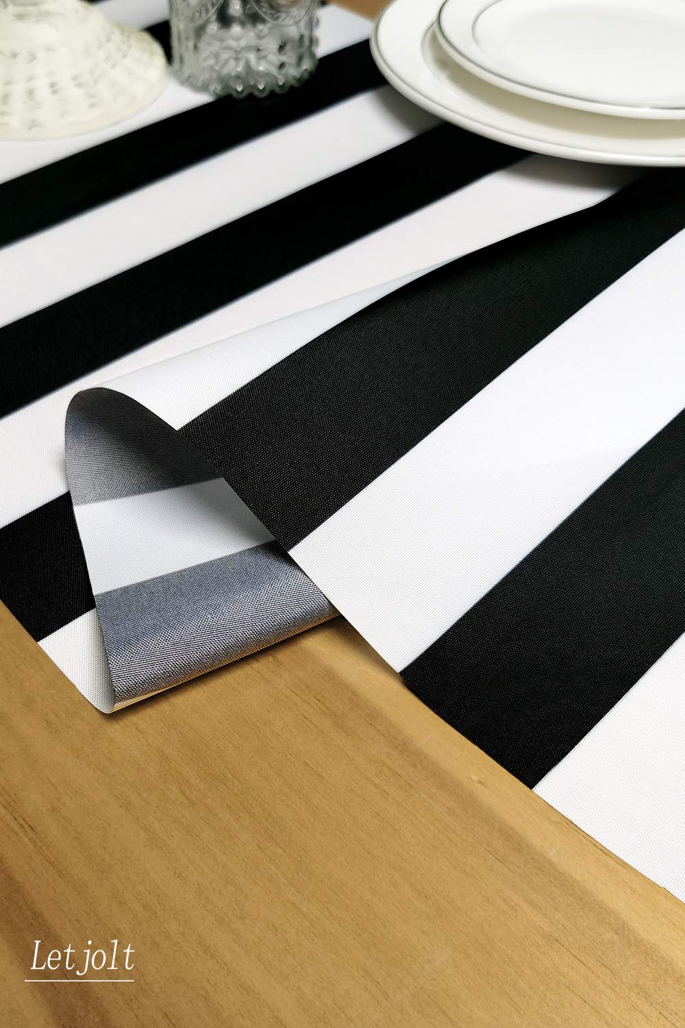Table Runner Black And White Striped Pattern For Anniversary Runner Dinner Party Supplies Birthday Party Wedding Winter New Year