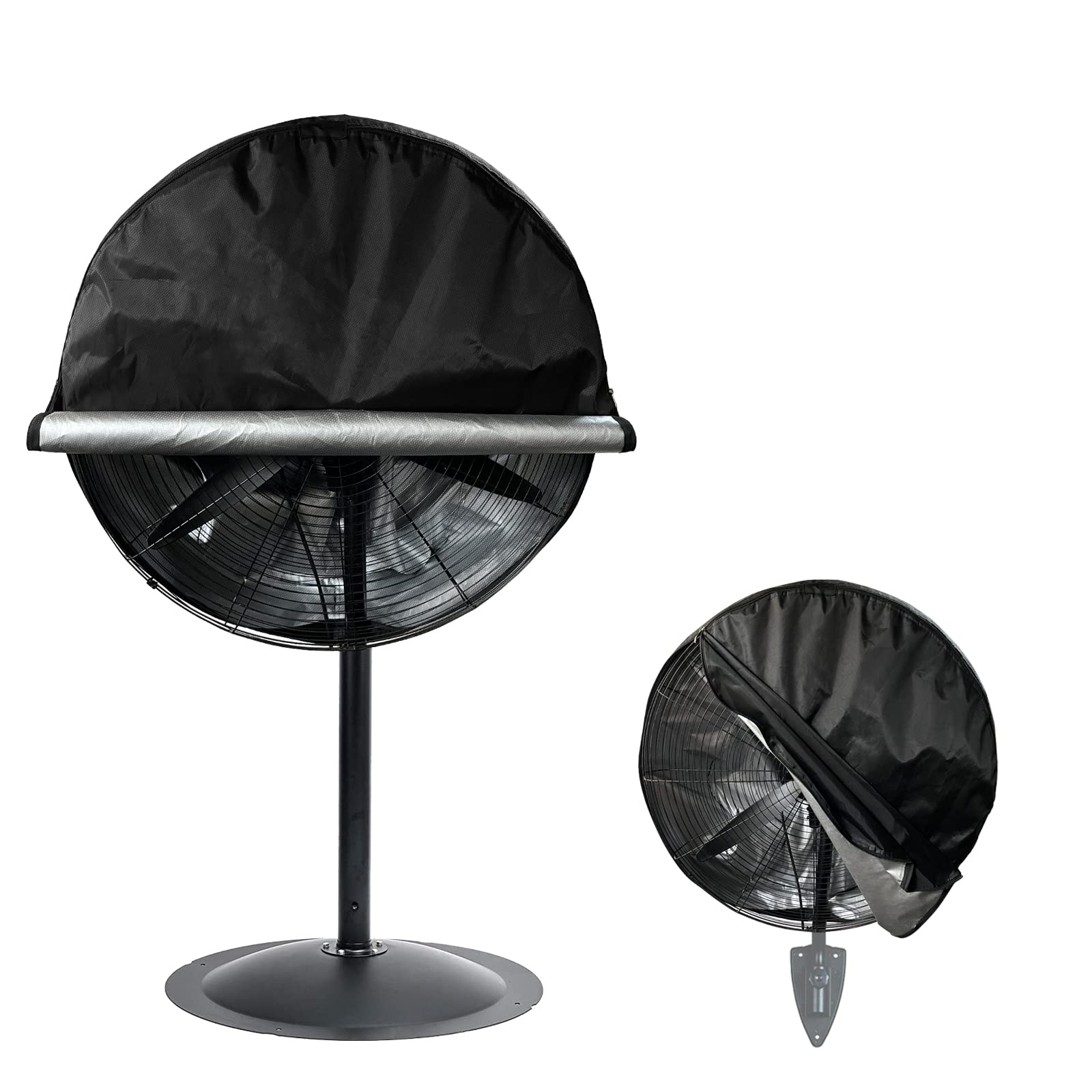 Bitubi Industrial Fan Cover, Waterproof Outdoor Covers, Compatible for 30 Inch Wall Mount and Pedestal Fans, Heavy Duty 600D Oxf