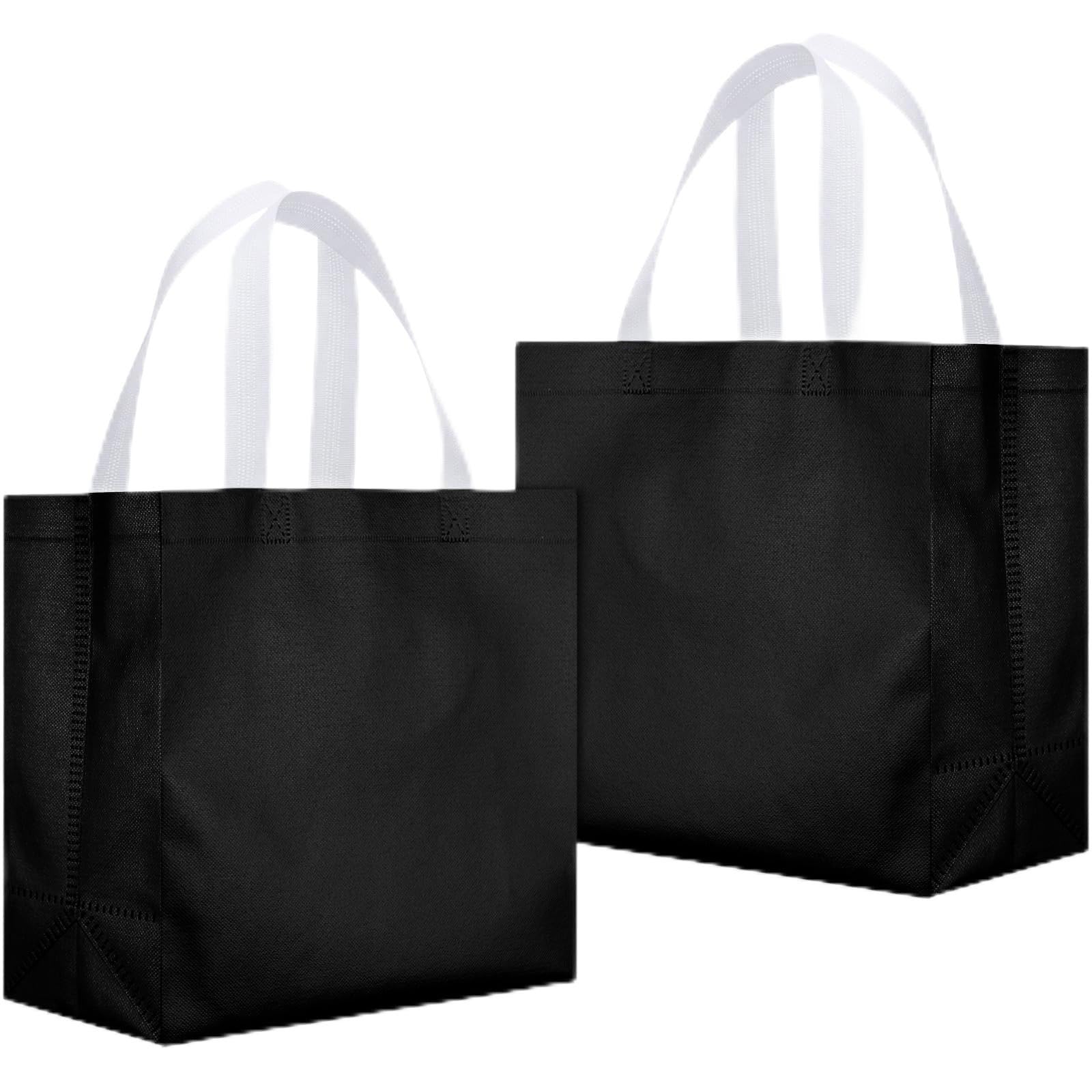 Eccliy 80 Pcs Reusable Gift Bags Set Glossy Grocery Gift Tote Bag with Hadnle for Wedding, Fathers Day, Graduation, Summer Even