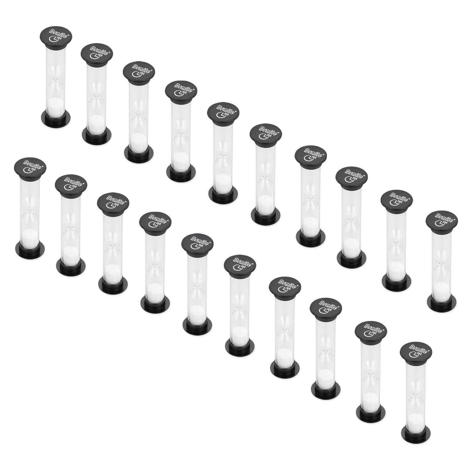 Dsmile Sand Timer, 30 Seconds Plastic Hourglass Timer Set Of 20