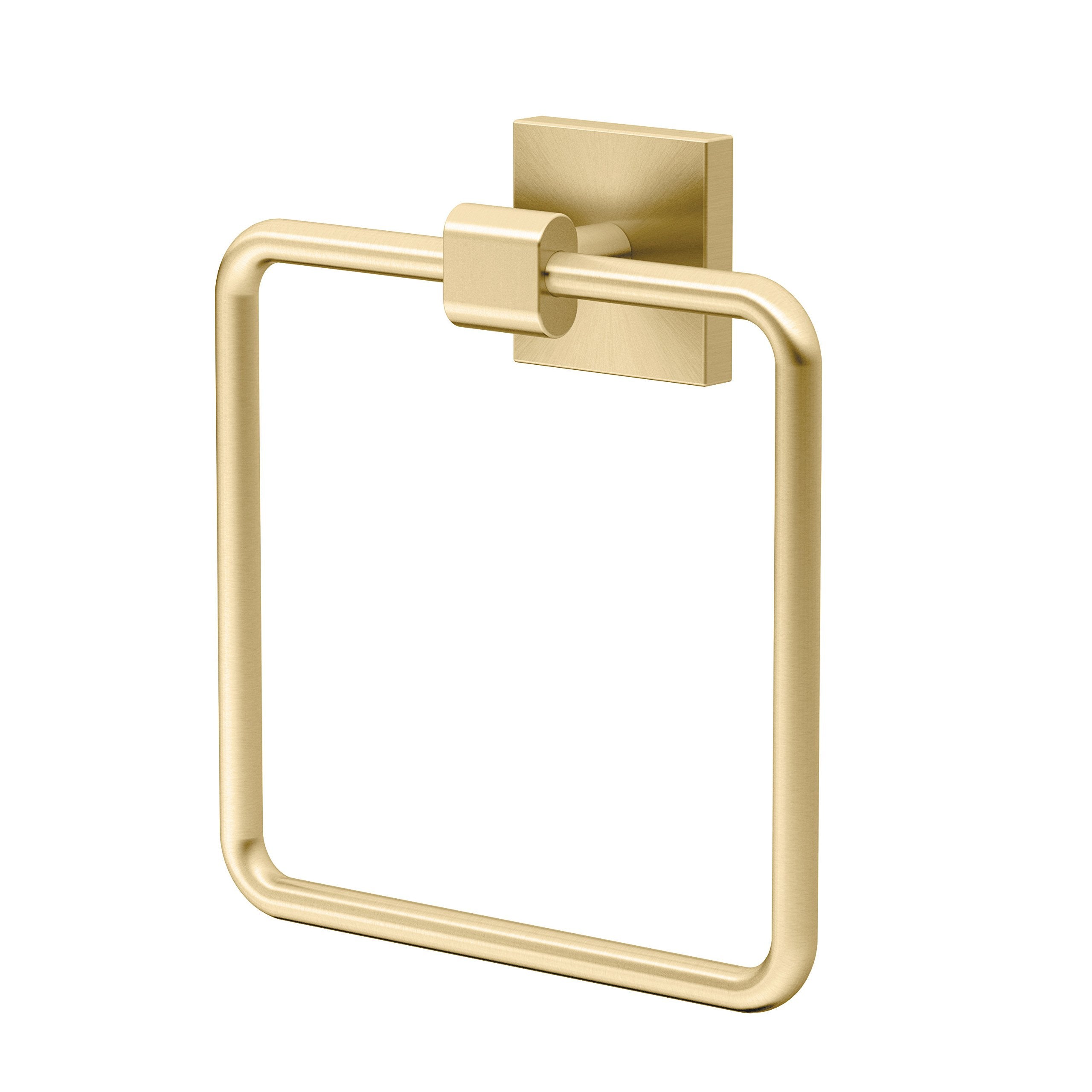 Gatco 4062 Elevate, Towel Ring, Brushed Brass/Wall Mounted 6.13'' Wide Towel Ring For Bathroom
