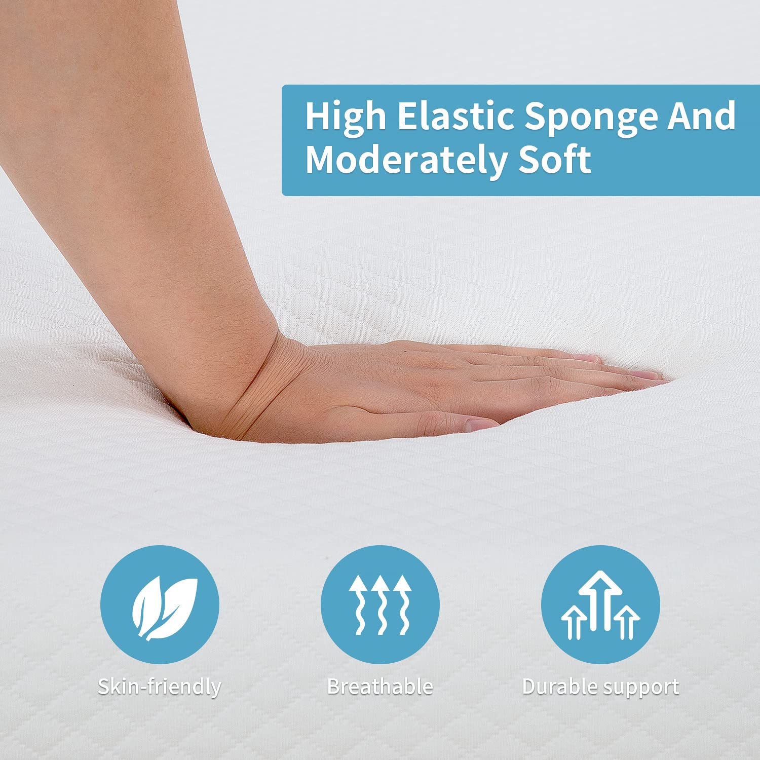 PayLessHere 6 Inch Queen Gel Memory Foam Mattress Fiberglass Free/CertiPUR-US Certified/Bed-in-a-Box/Cool Sleep & Comfy Support