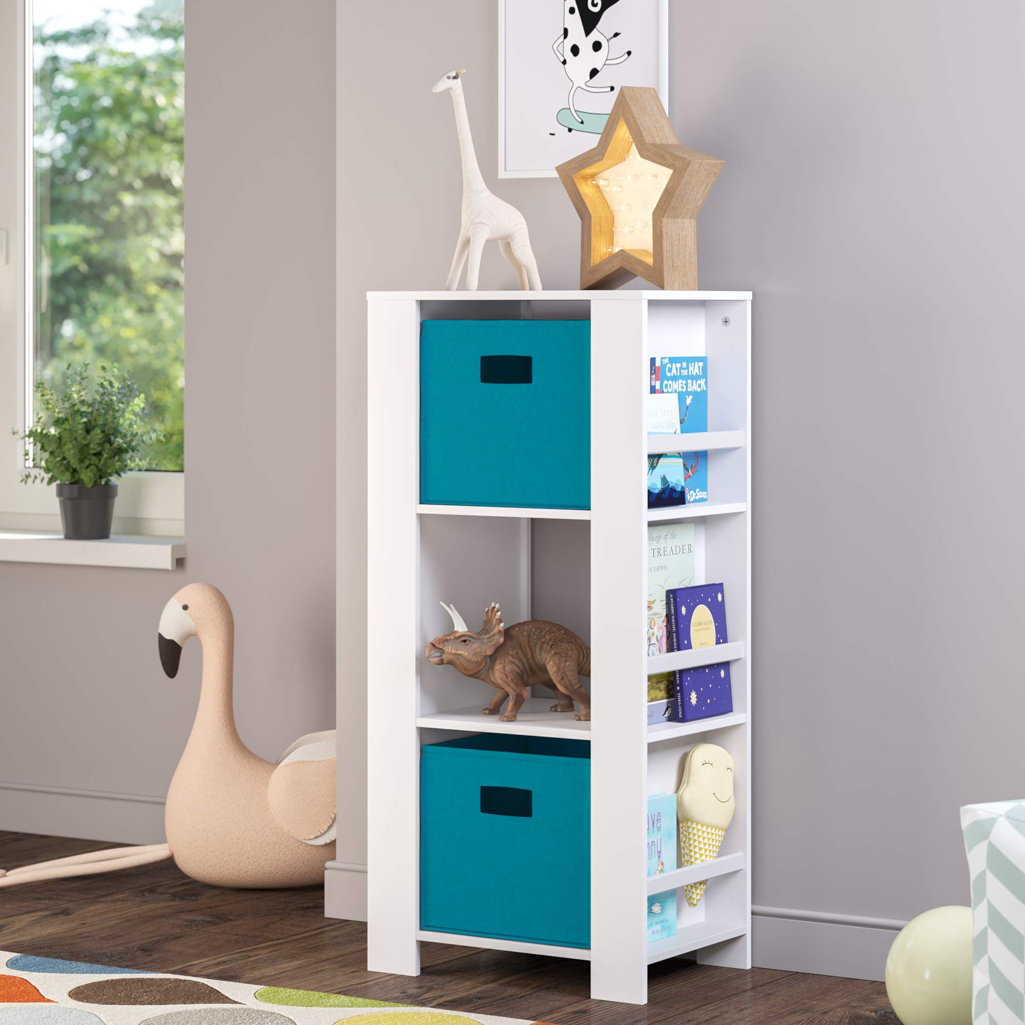 RiverRidge Folding Bin  Turquoise  2 Piece