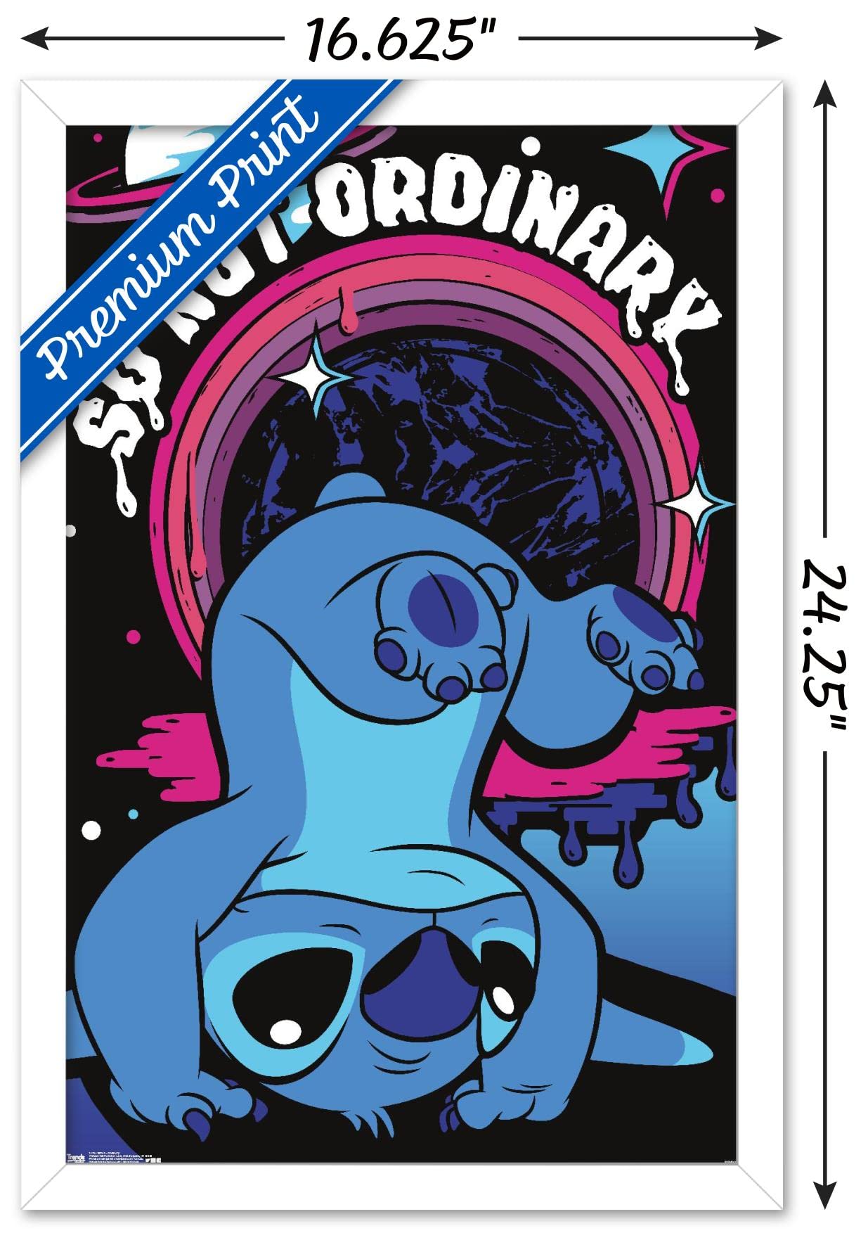 Trends International Disney Lilo And Stitch - Ordinary Wall Poster, 14.725'' X 22.375'', White Framed Version