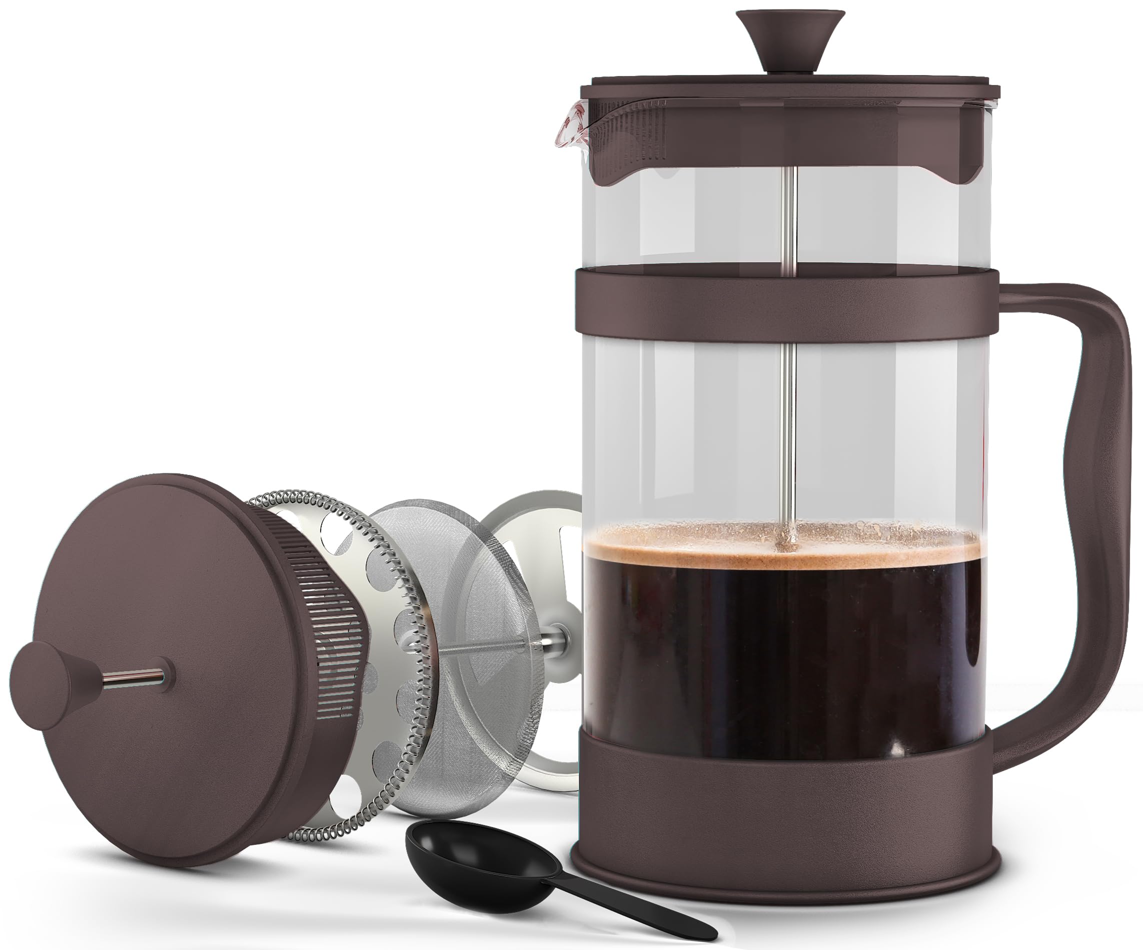 Utopia Kitchen 12 Ounce 0.35 Liter French Press Coffee Maker, Tea Maker, Travel Coffee Presses, Heat Resistant Thickened Borosil