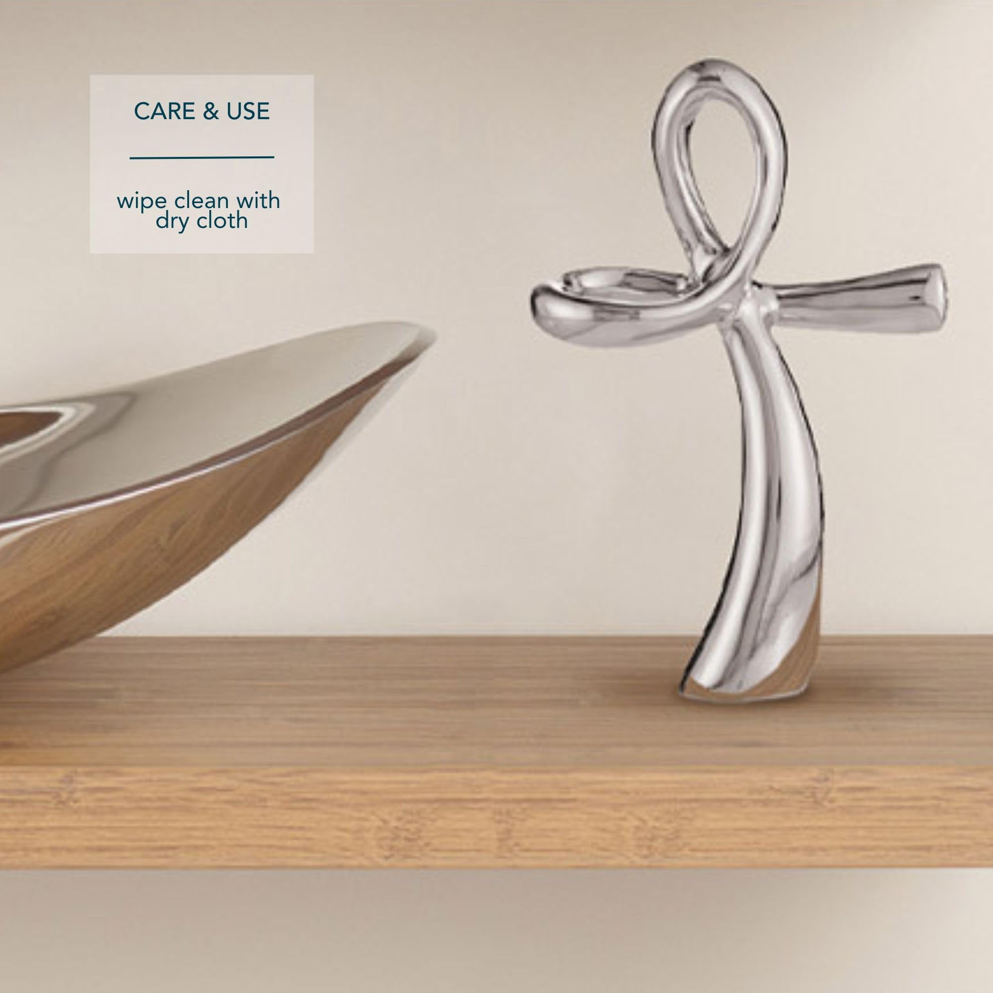 Namb   Sculptural Standing Cross - Religious Holiday Decoration, Spiritual Accent for Mantels, Tables, or Shelves, Collectible N