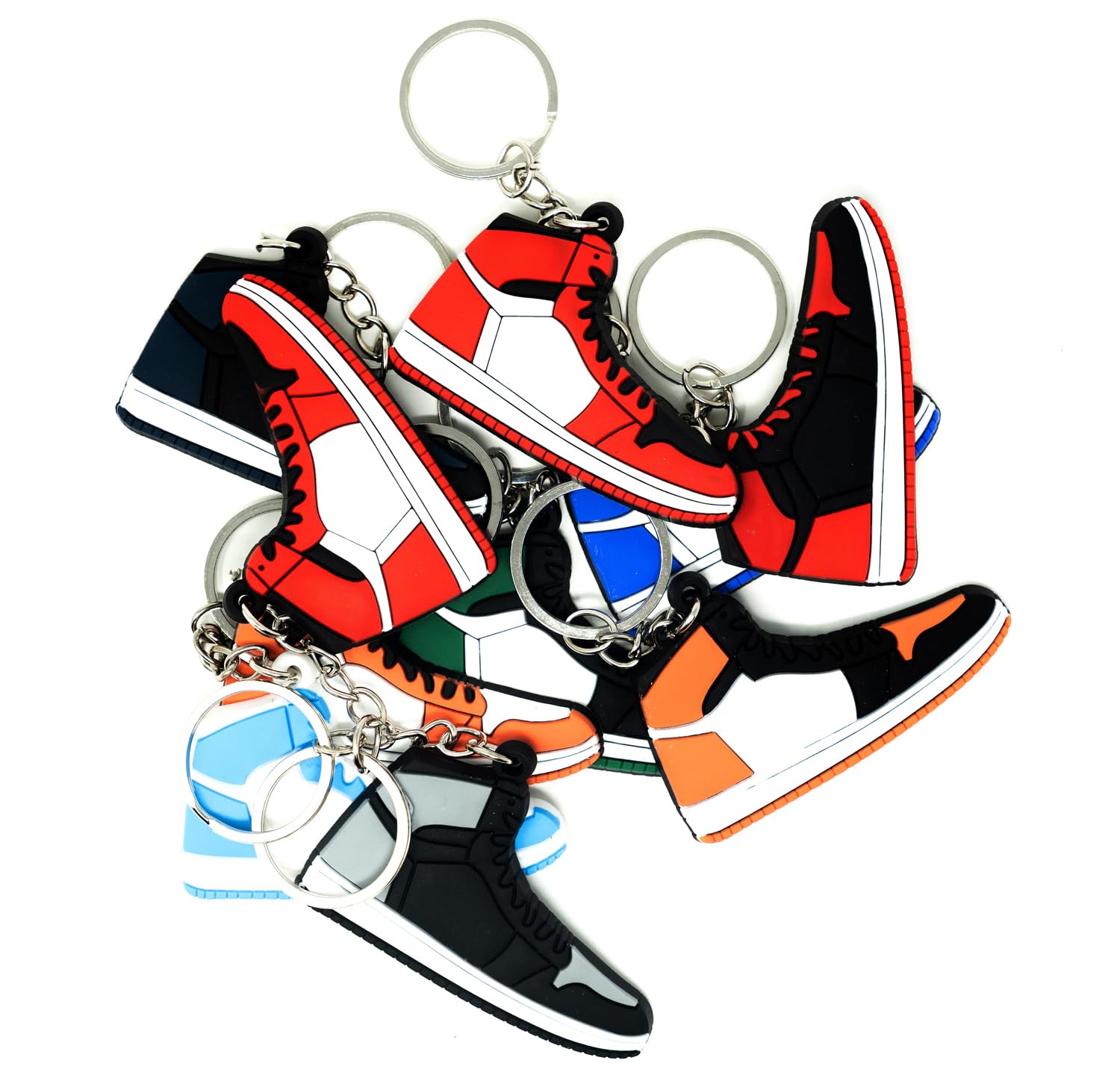 4Hrse - Retro Shoe Rubber Sneaker Keychains Birthday Party Favors Fun Gifts Hype Props Celebration Decoration Kids Mystery Goodi