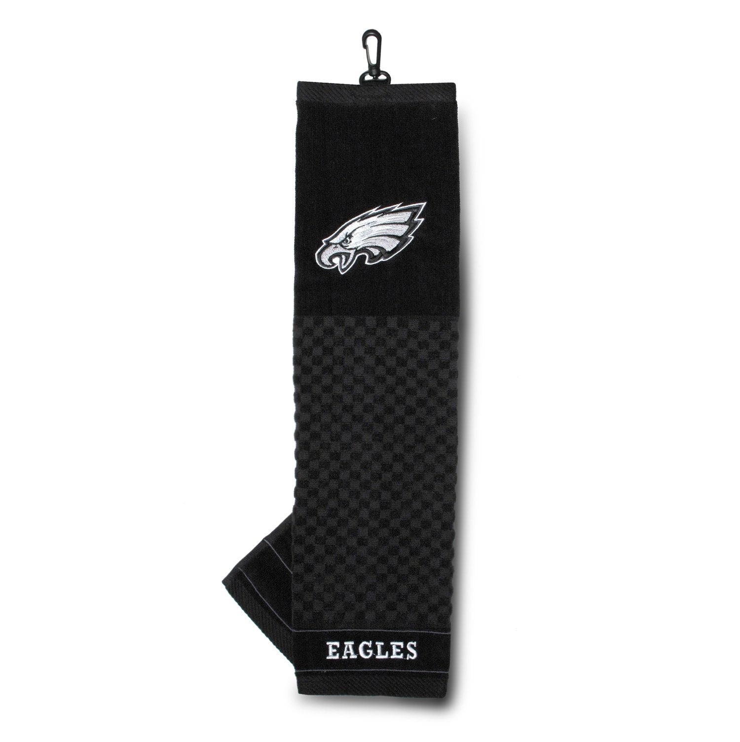 Team Golf Nfl Philadelphia Eagles Embroidered Golf Towel Embroidered Golf Towel, Checkered Scrubber Design, Embroidered Logo