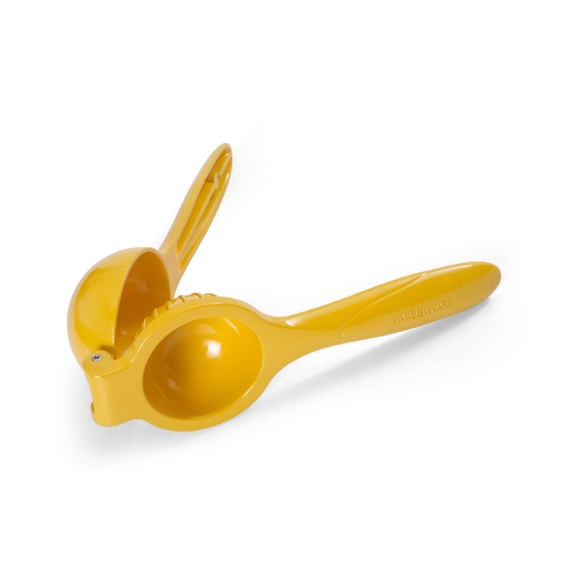 Farberware Professional Manual Citrus Juice Press/Lemon Squeezer, 7.5-Inch, Yellow