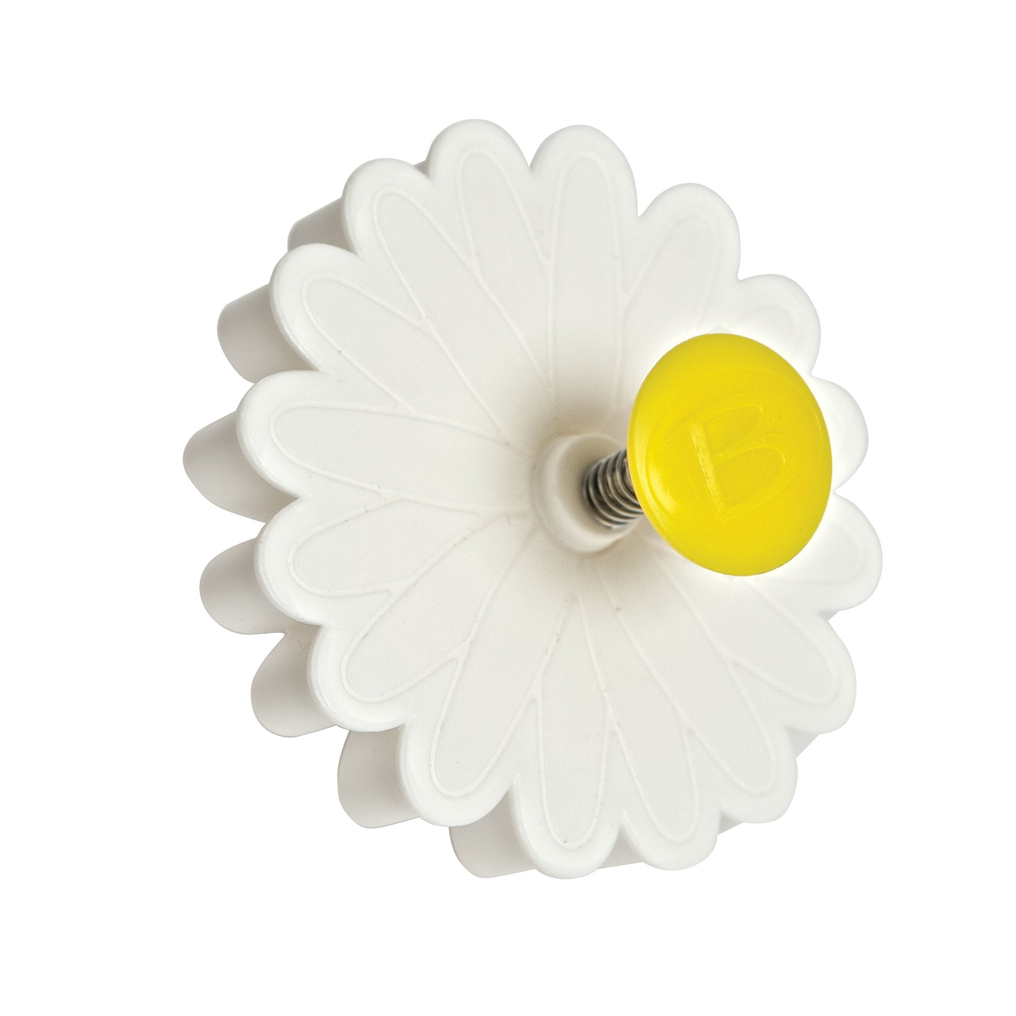 Bakelicious Daisy Plunger Cutter, White , 2.25 X 3.5 X 3.5 Inches