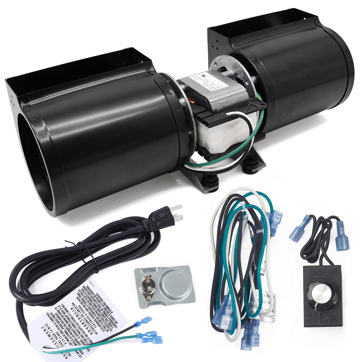 Adviace GFK-160 GFK-160A Fireplace Blower Fan Kit for Heat-N-Glo, Heat and Glow, Heat&Glo, Hearth and Home, Superior, Quadra-Fir