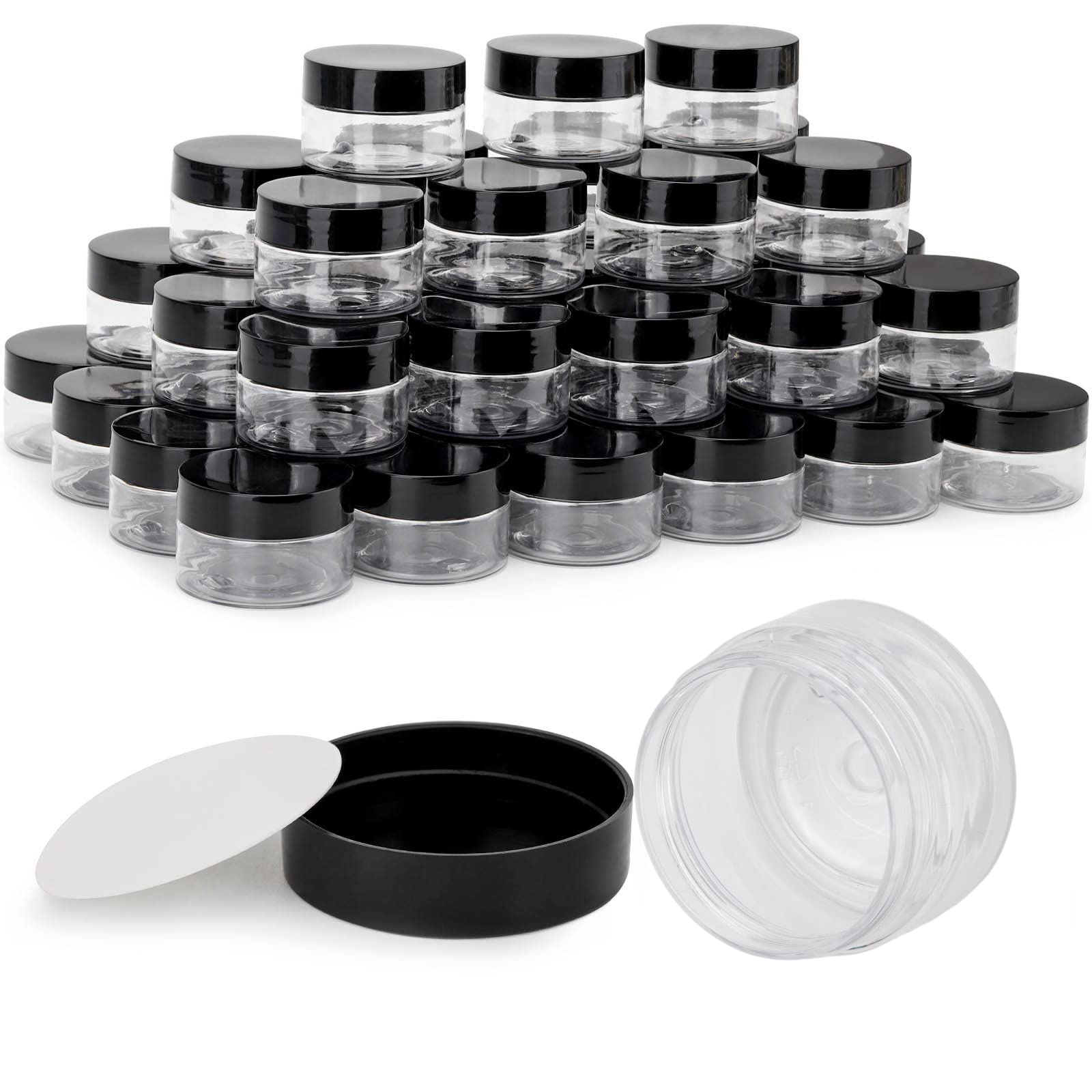 50 Count 1Oz Cosmetic Containers With Lids Bpa Free Plastic Sample Containers Empty Makeup Containers Refillable Cosmetic Jars L