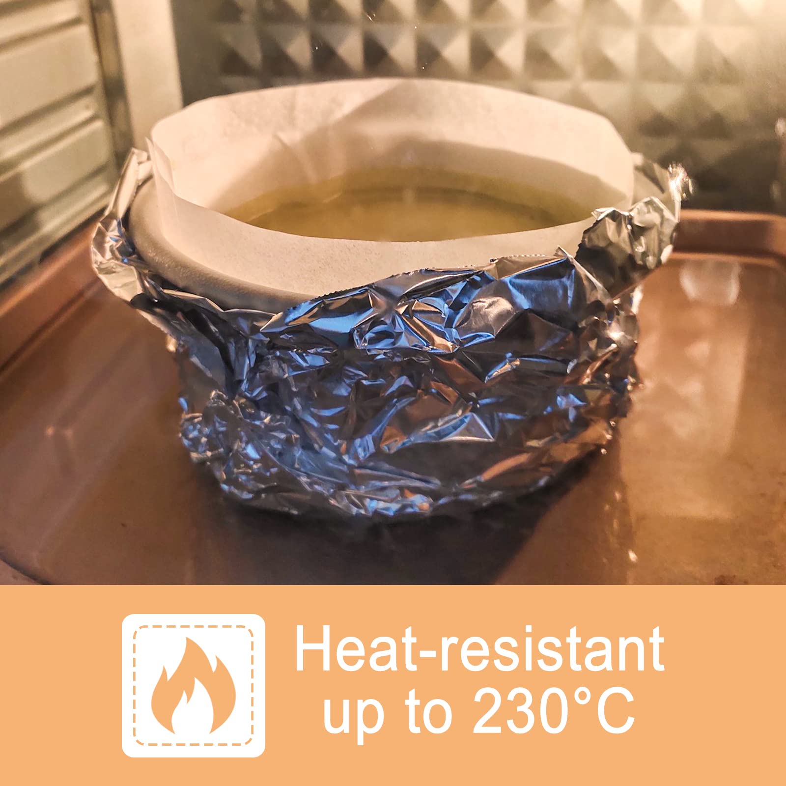 Wexpw Cake Pan Side Liners, 4In X 164Ft Parchment Paper Strips For Cake Pan Circles,Baking Parchment Paper Side Liner Roll, Whit