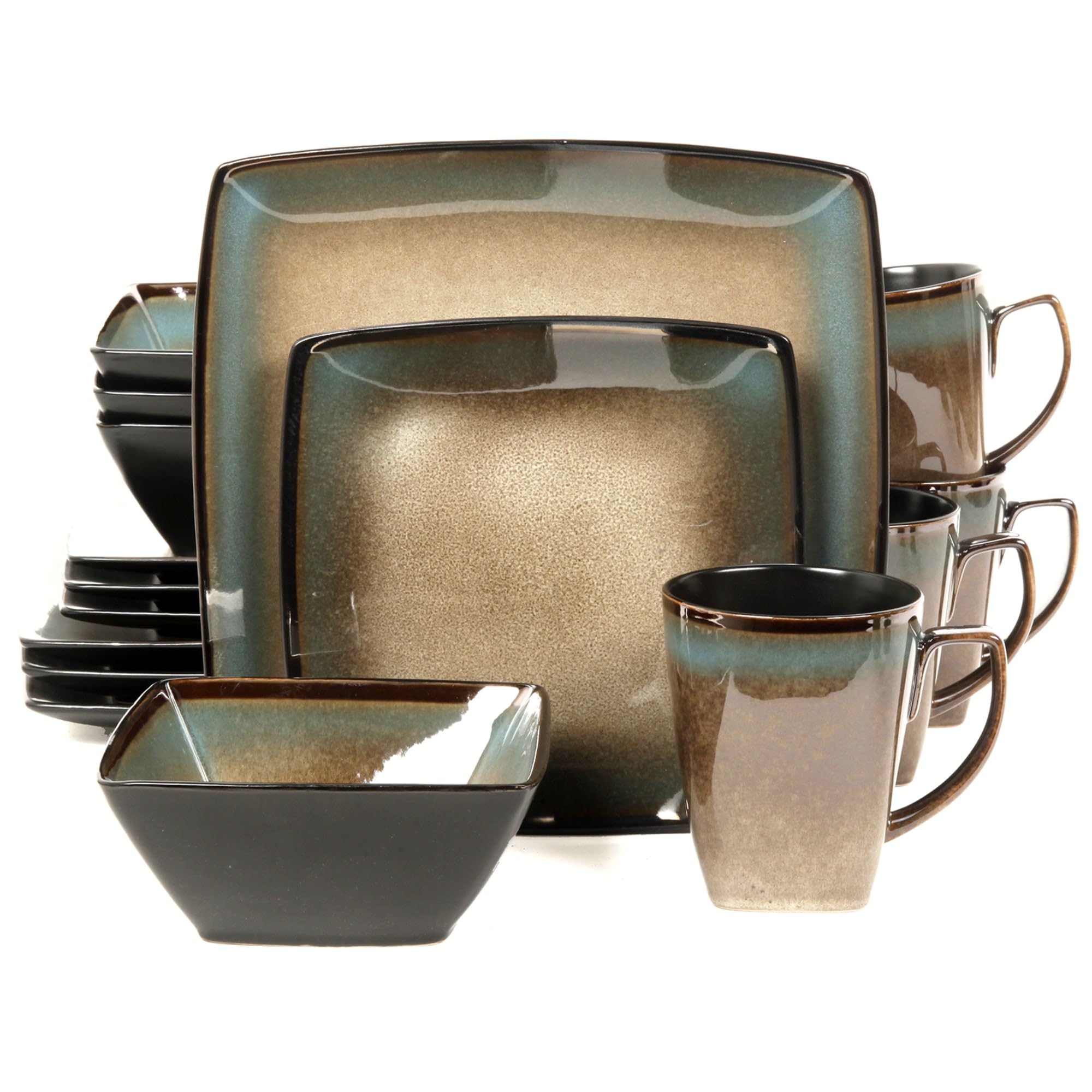 Gibson Elite Dinnerware, 16 Piece Set, Taupe