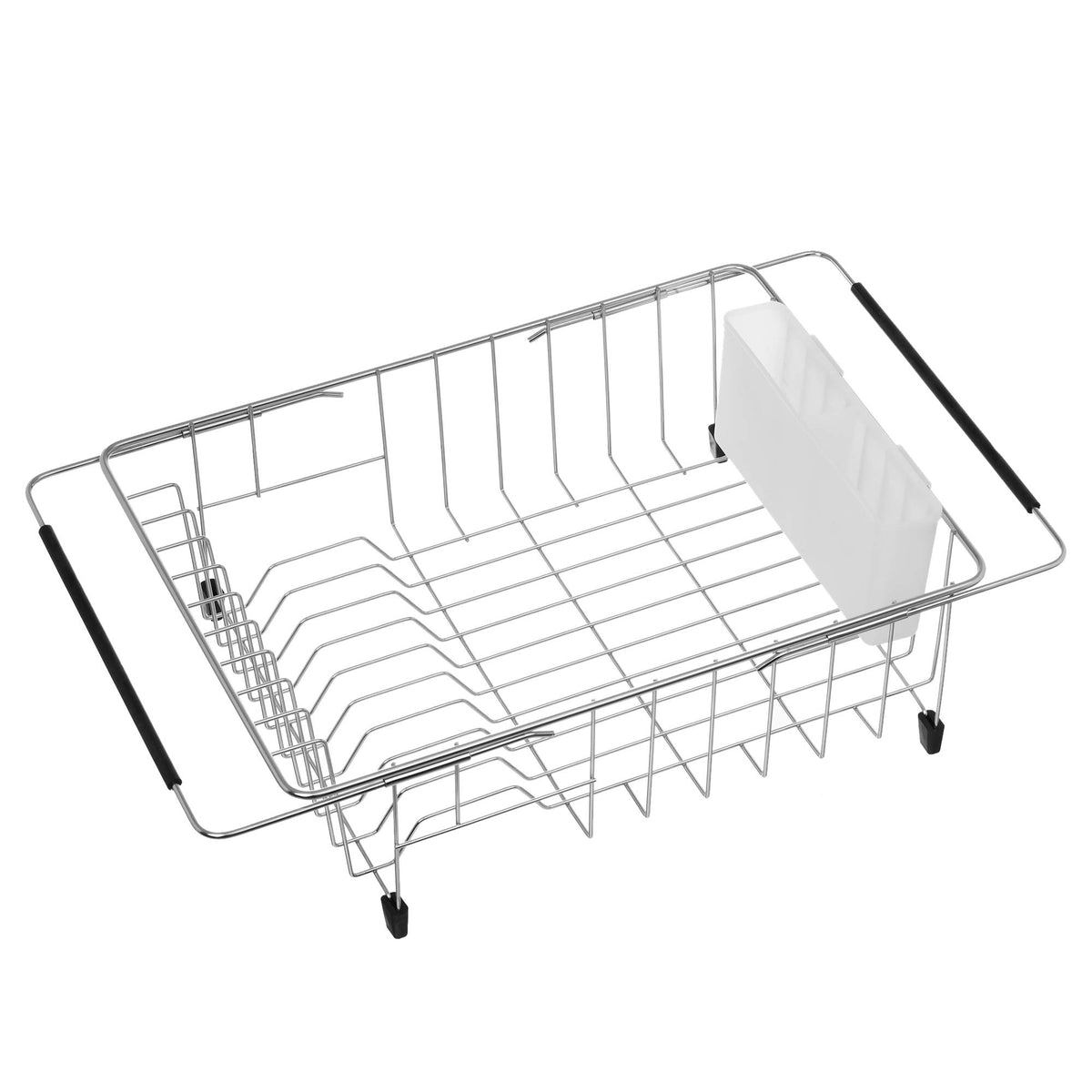 Ipegtop Expandable Multifunctional Dish Drying Rack, Over The Sink, In Sink Or On Counter Dish Drainer Rack Organizer Shelf With