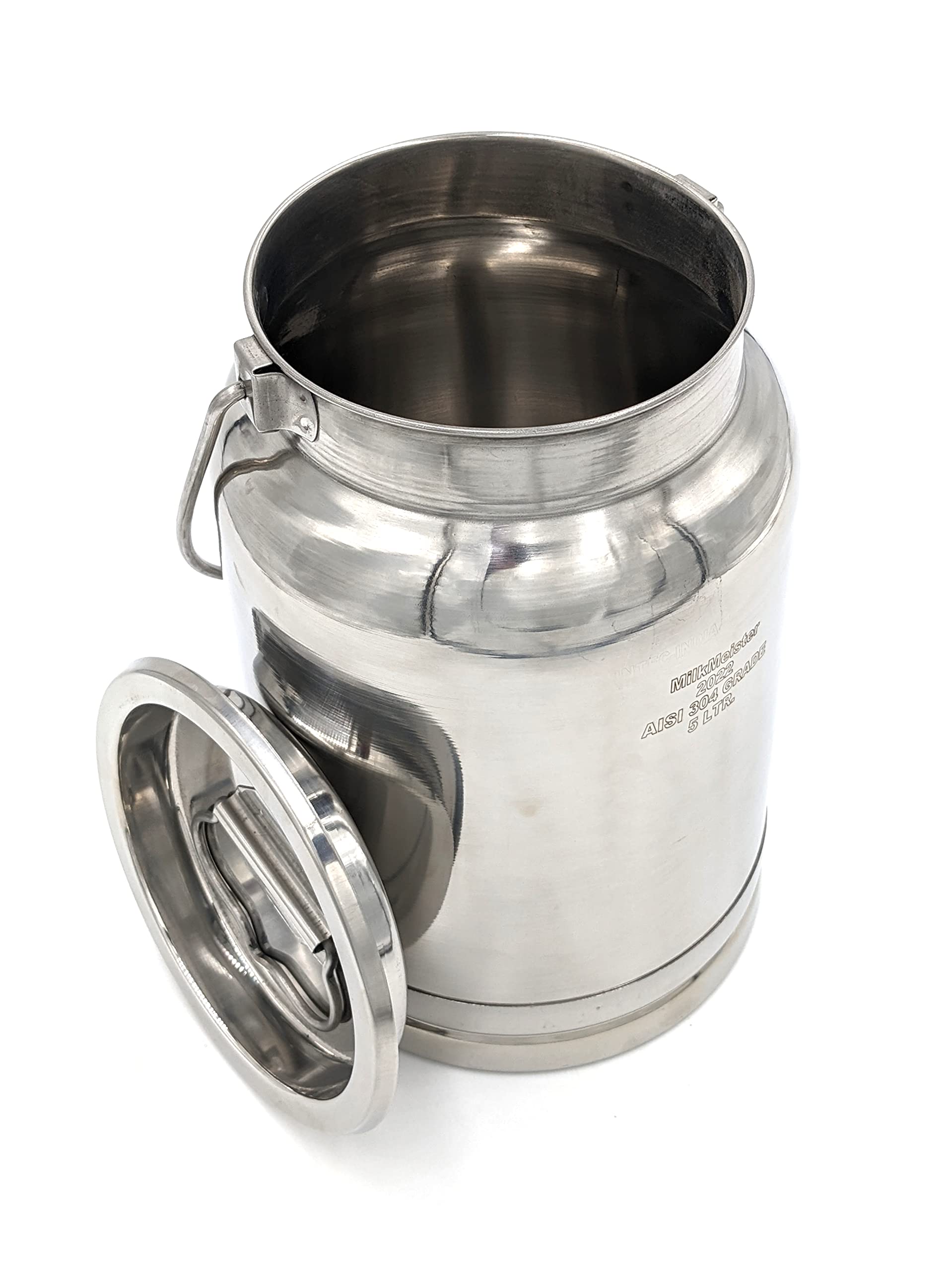 The Dairy Shoppe Stainless Steel Milk Can Totes (5 Liter)