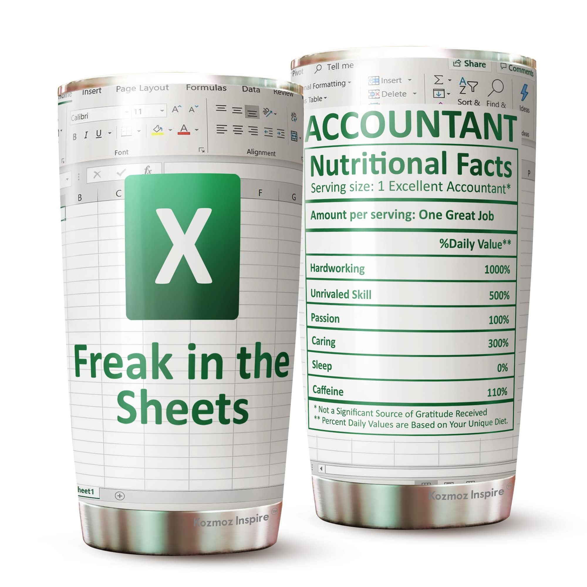 Accountant Cup -Accountant Funny Mug-Accounting Gift-Cpa Gifts-Excel Life-Accounting Graduation Gifts-Excel Shortcut -Tumbler Gi