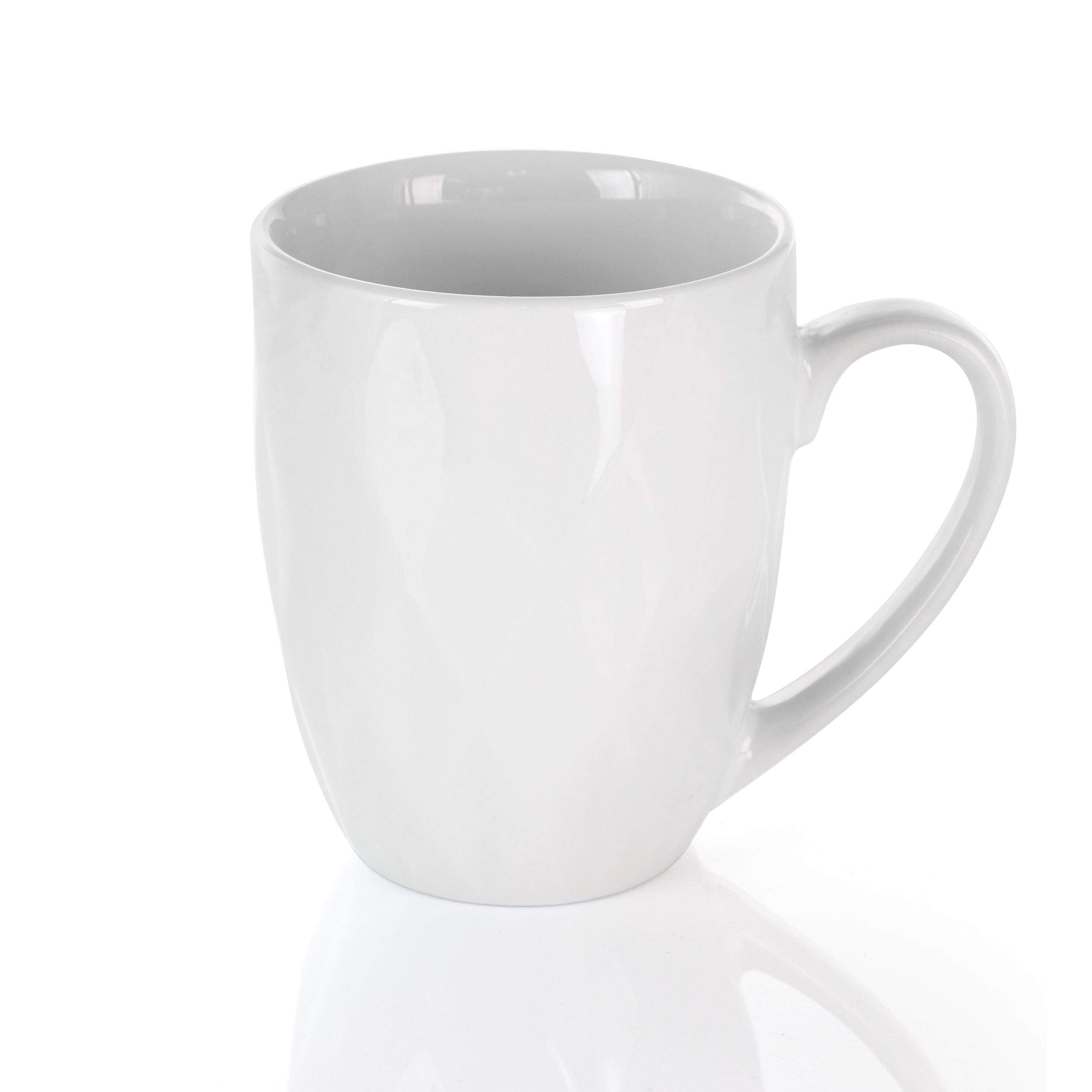 Elama White Porcelain Dish Dinnerware Set, 18 Piece, Sienna