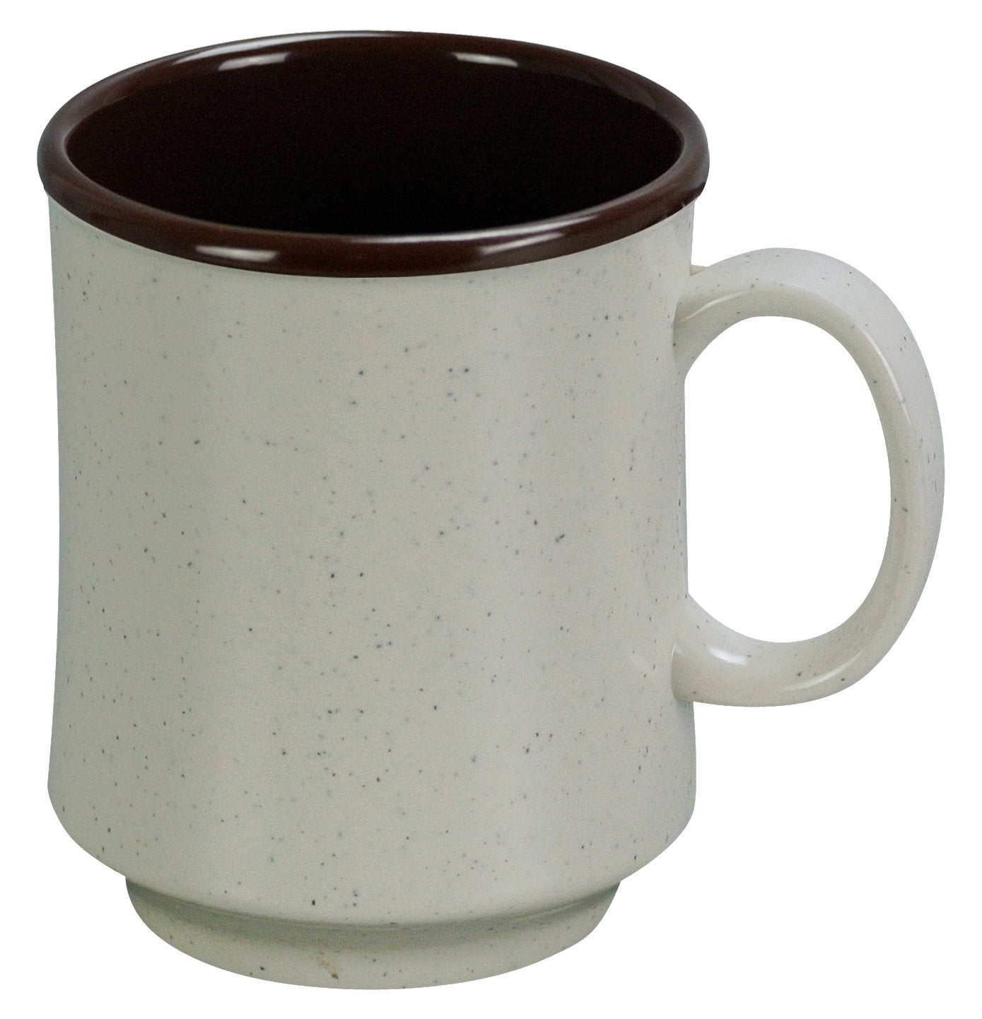 Yanco Ss-908 Sesame Two-Tone Coffee/Tea Mug, 8 Oz Capacity, 3.75'' Height, 3'' Diameter, Melamine, Pack Of 48